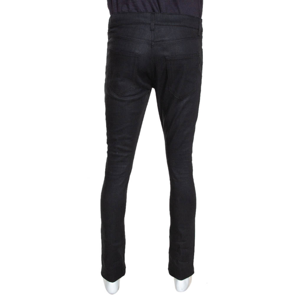 Saint Laurent Paris Black Skinny Tapered Low Waist Jeans store 31