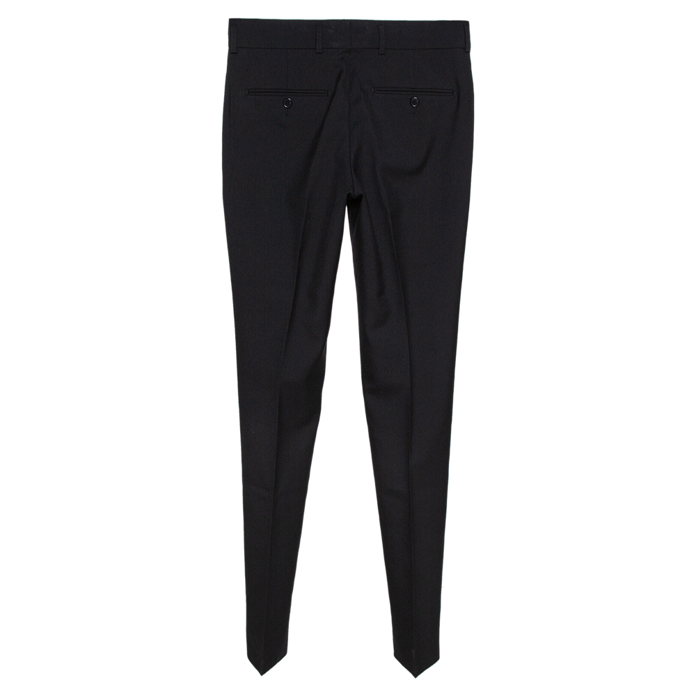 

Saint Laurent Paris Black Wool Tailored Pants