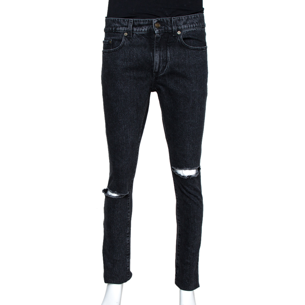 saint laurent trash denim