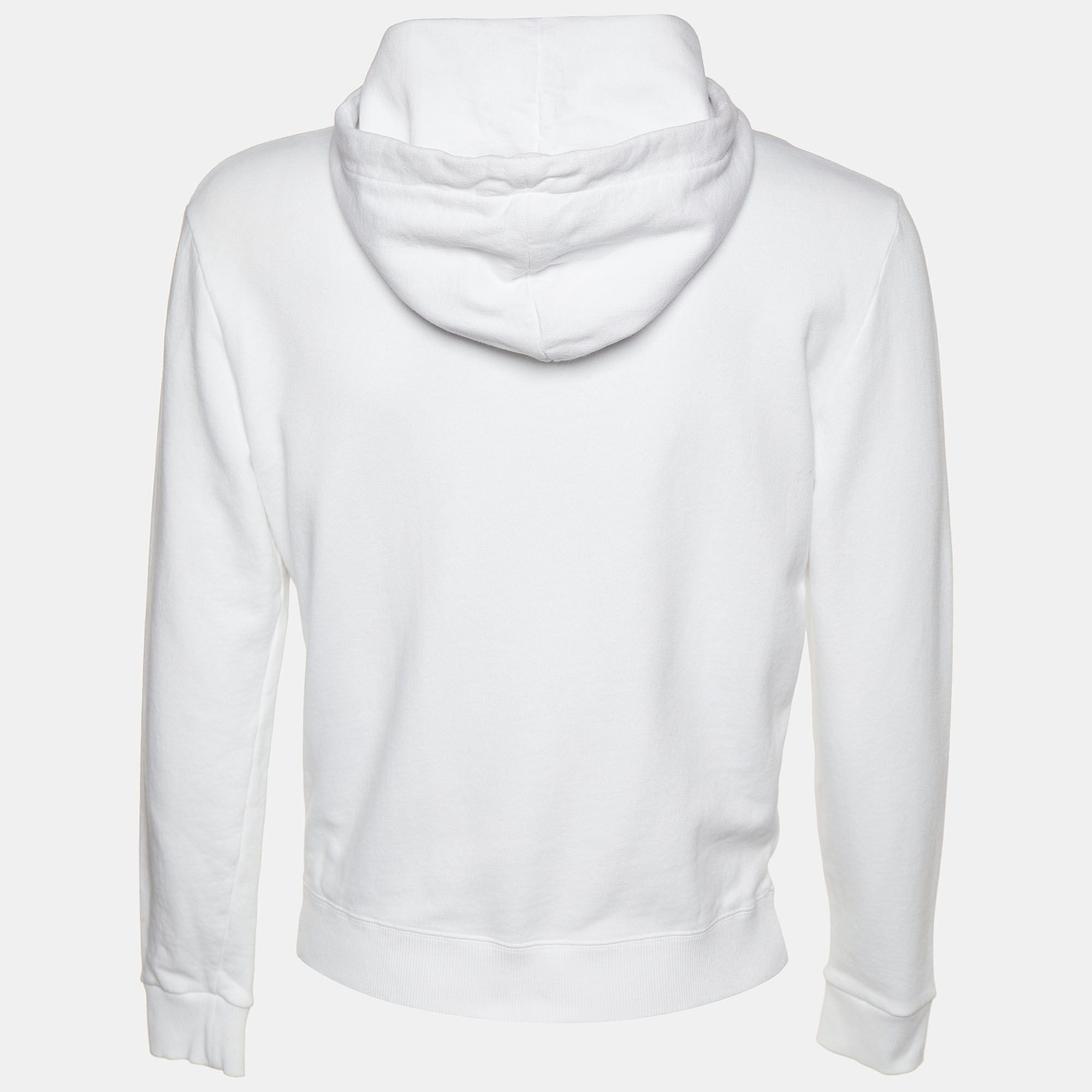 

Saint Laurent White Cotton Knit Hoodie