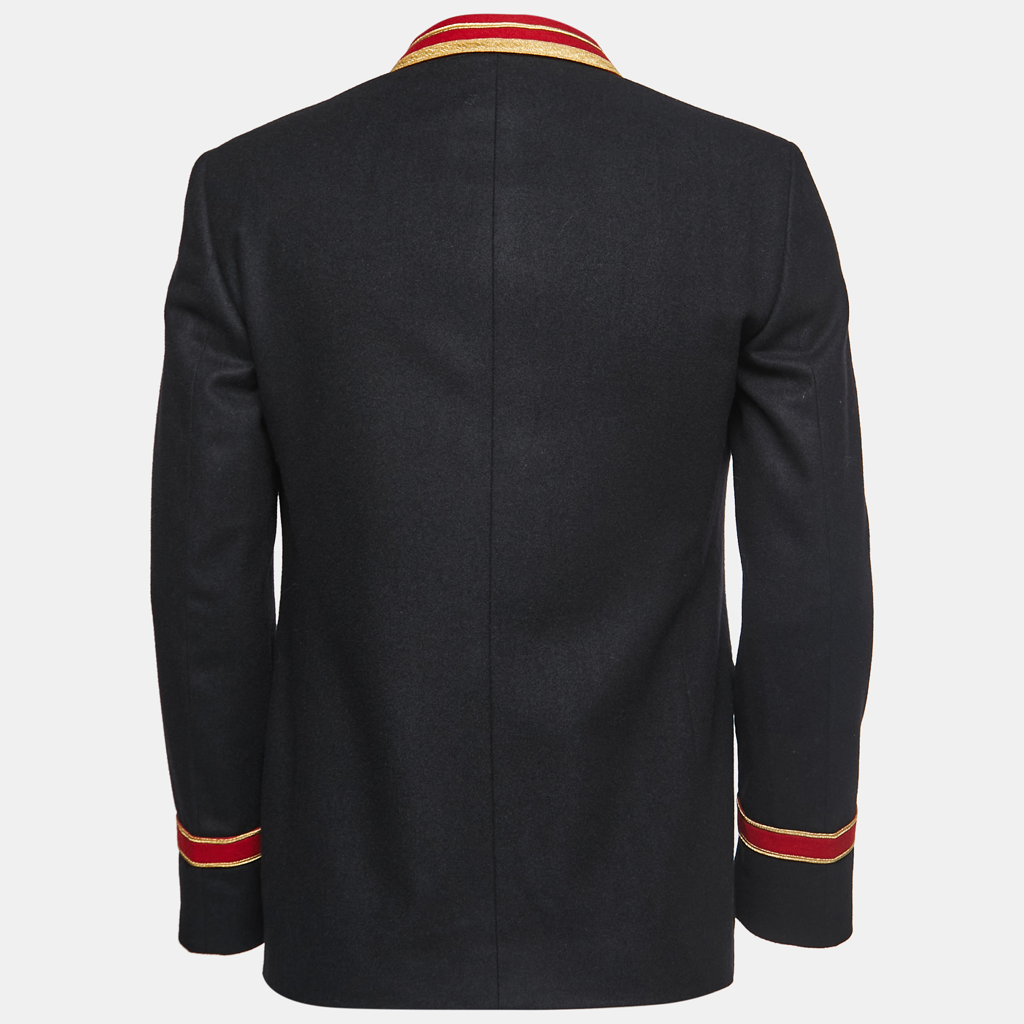 

Saint Laurent Black Wool Officer Style Jacket