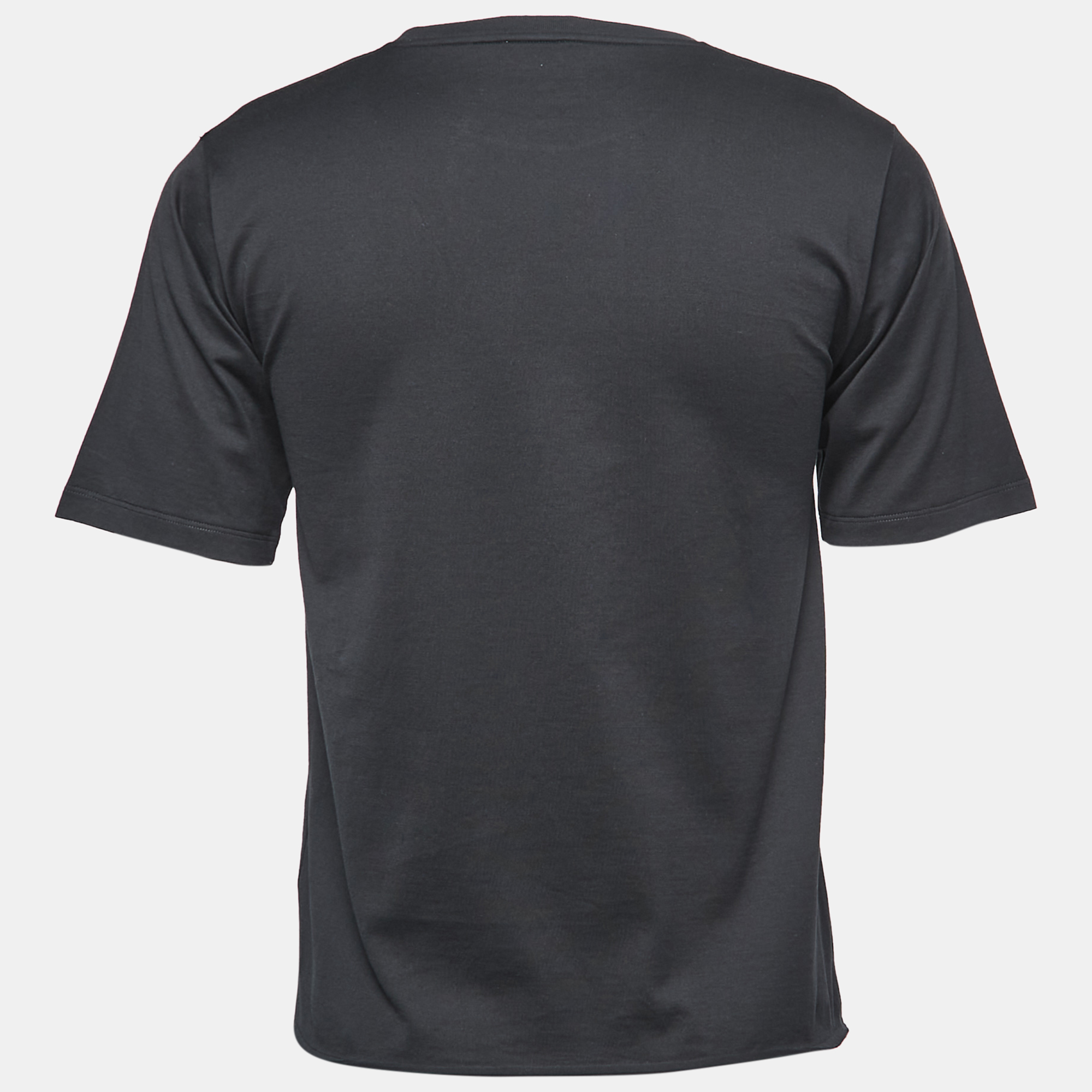 

Saint Laurent Paris Black Jersey Logo Print T-Shirt