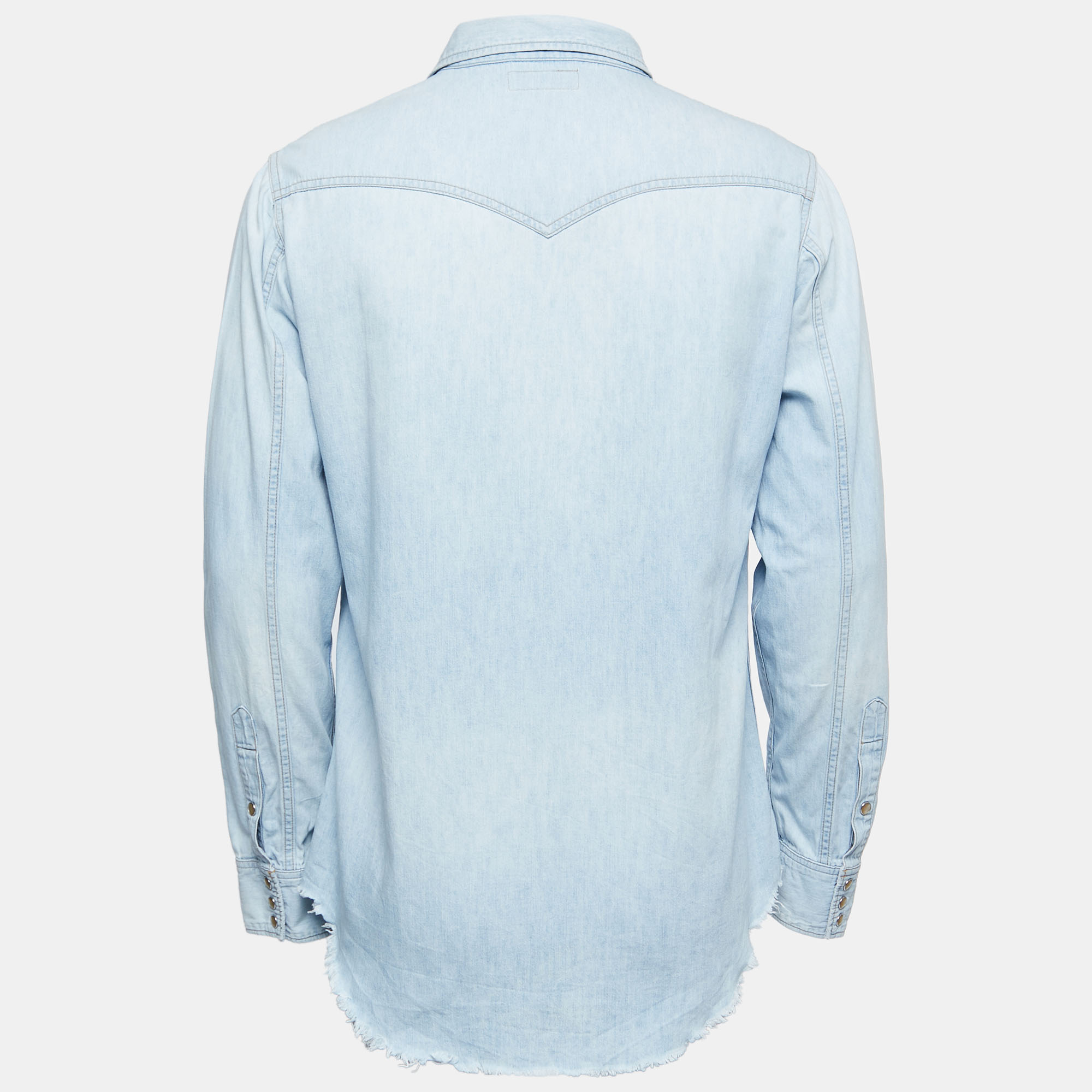 

Saint Laurent Light Blue Denim Full Sleeve Shirt