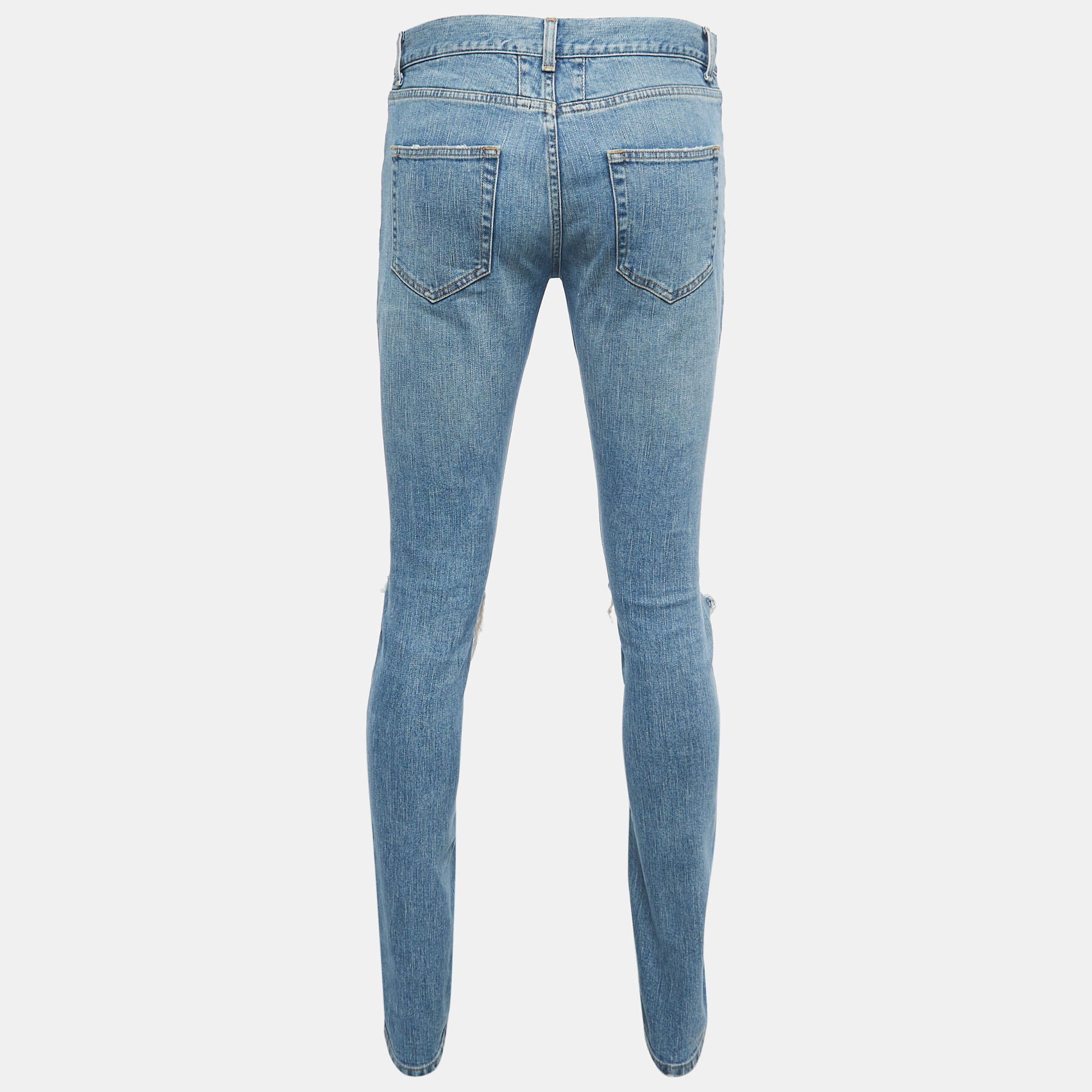 

Saint Laurent Blue Denim Slim Fit Jeans  Waist 31