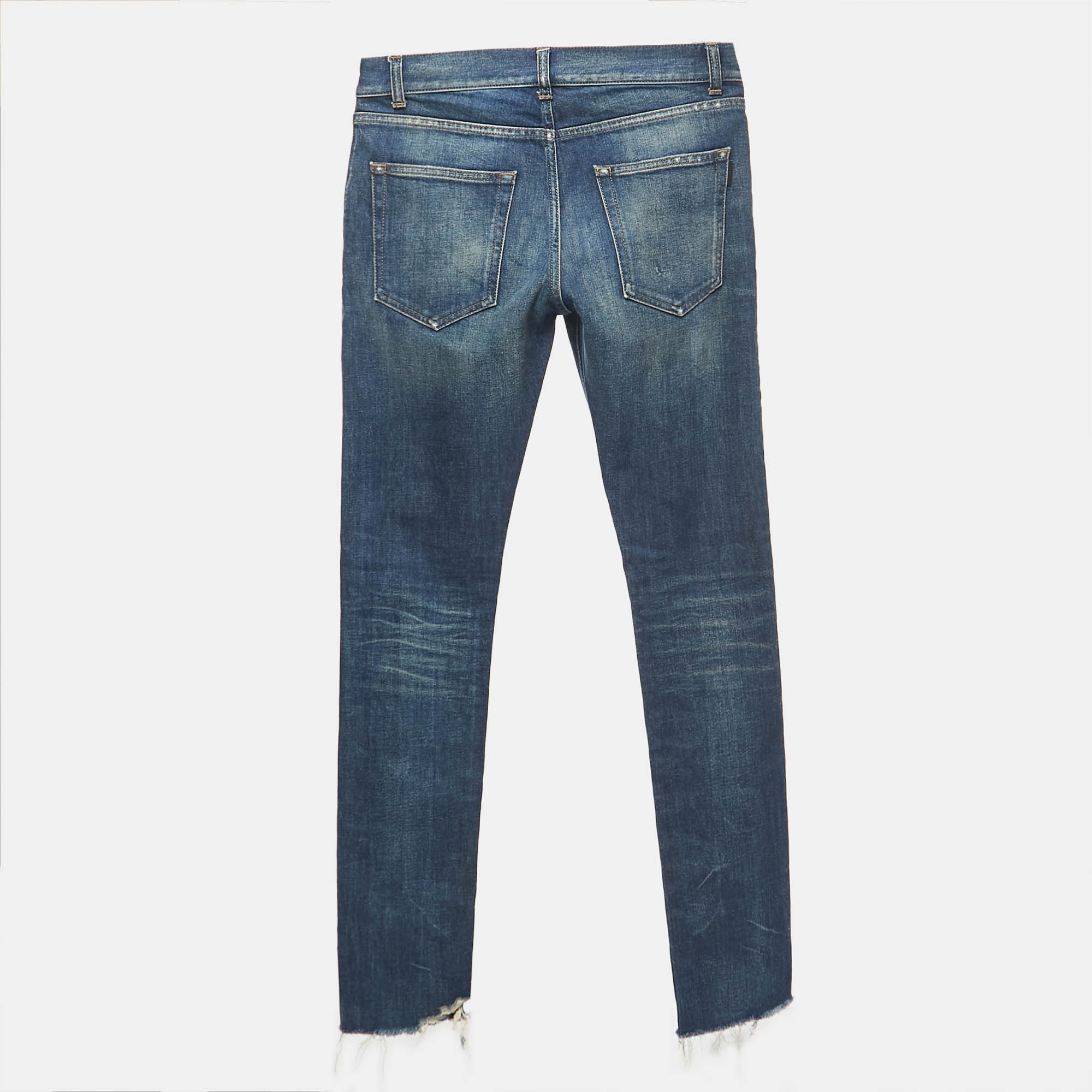 

Saint Laurent Paris Blue Washed Denim Slim Fit Jeans  Waist 29