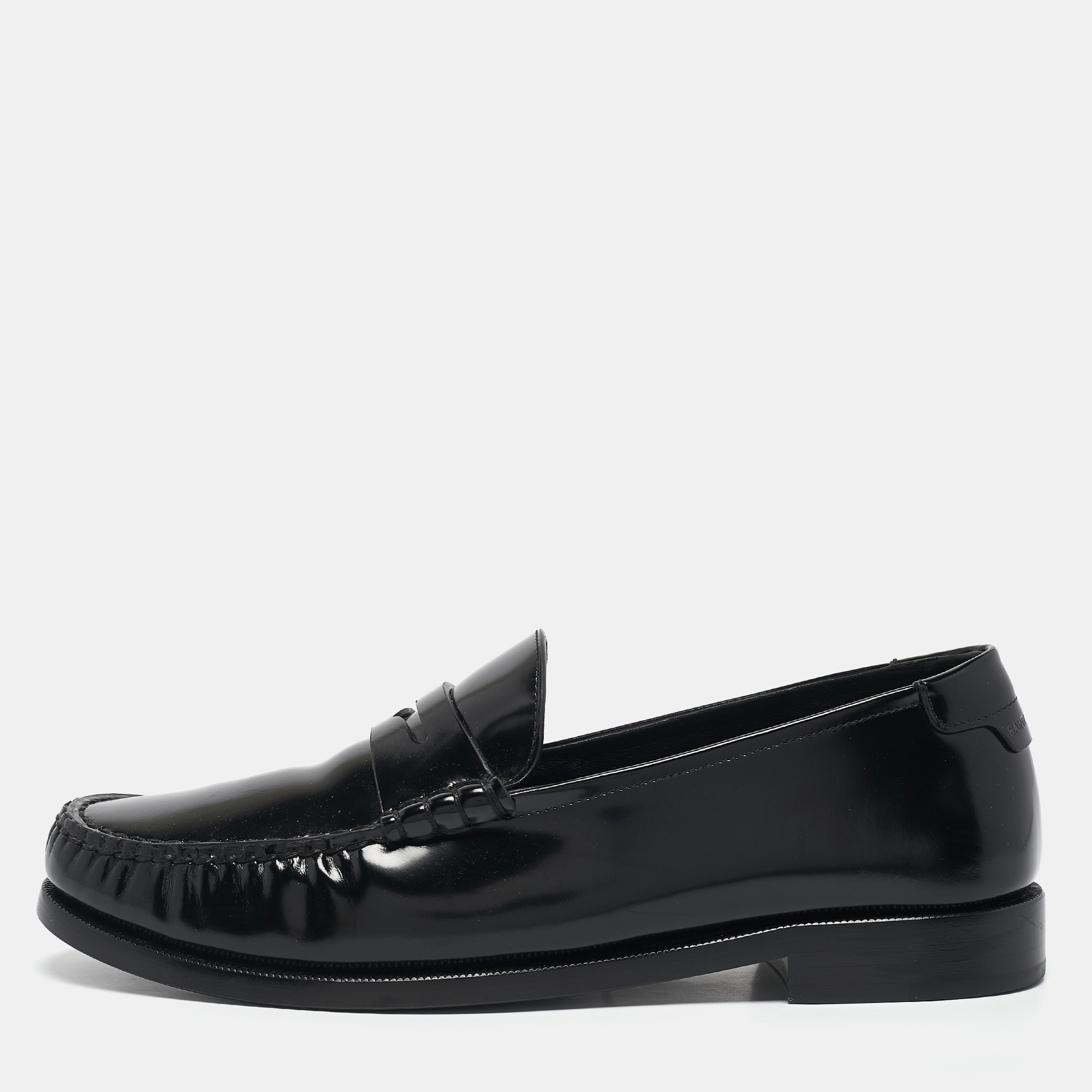 

Saint Laurent Black Leather Le Penny Loafers Size