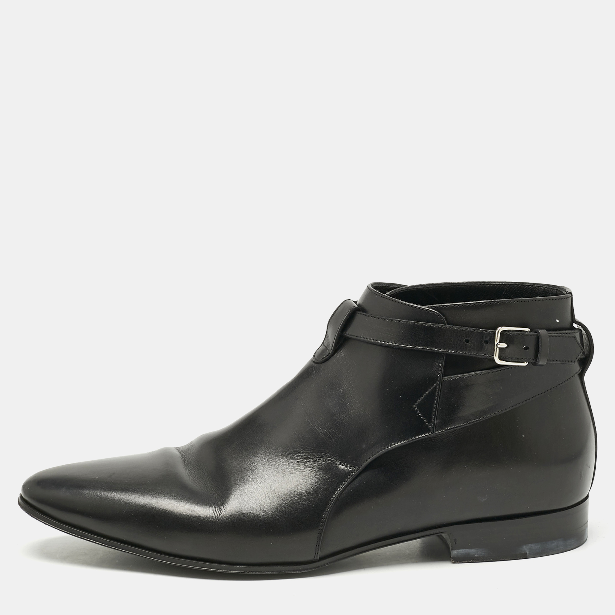 

Saint Laurent Black Leather London 20 Jodhpur Boots Size