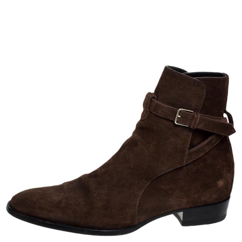 

Saint Laurent Paris Brown Suede Blake Jodhpur Ankle Boots Size