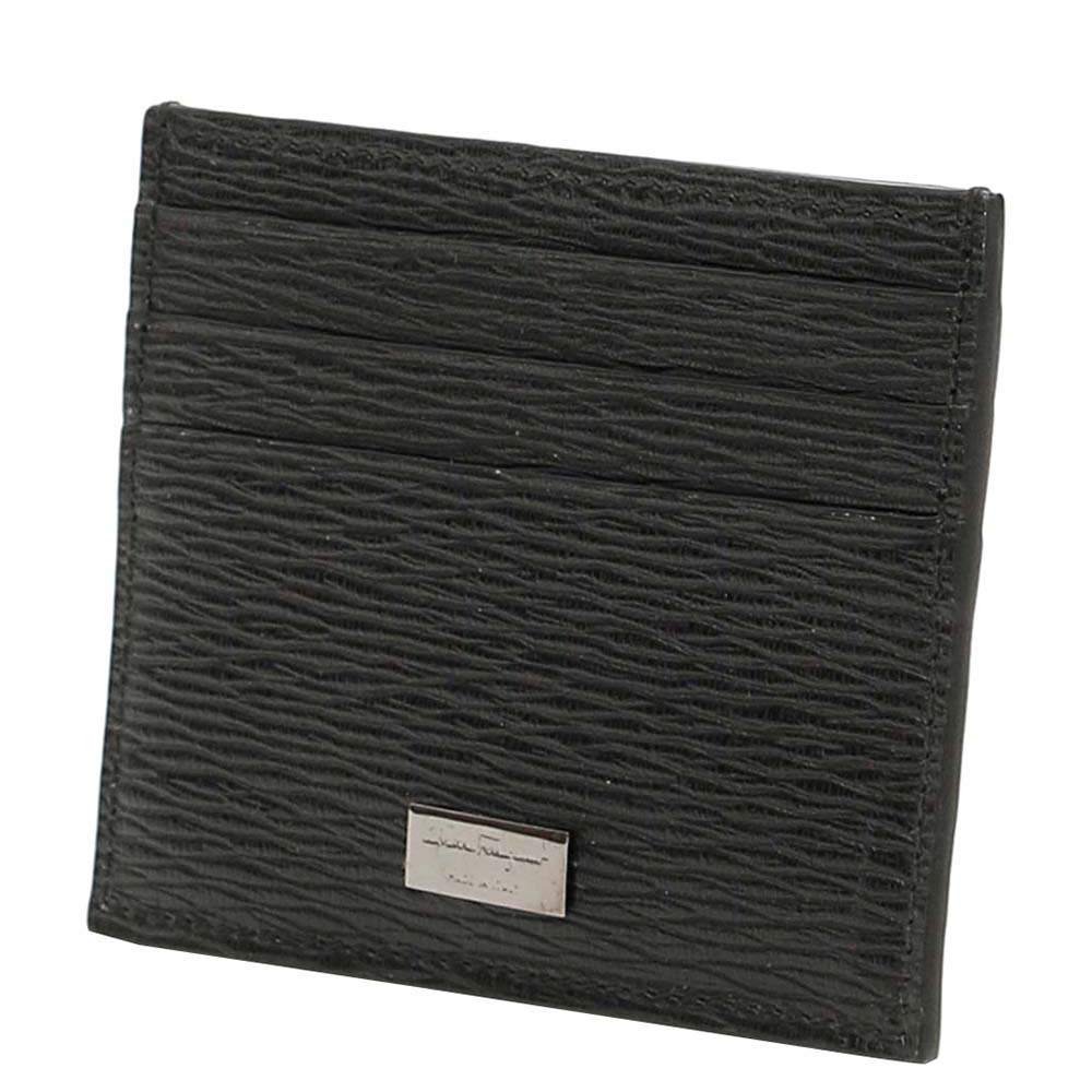 

Salvatore Ferragamo Black Leather Card holder