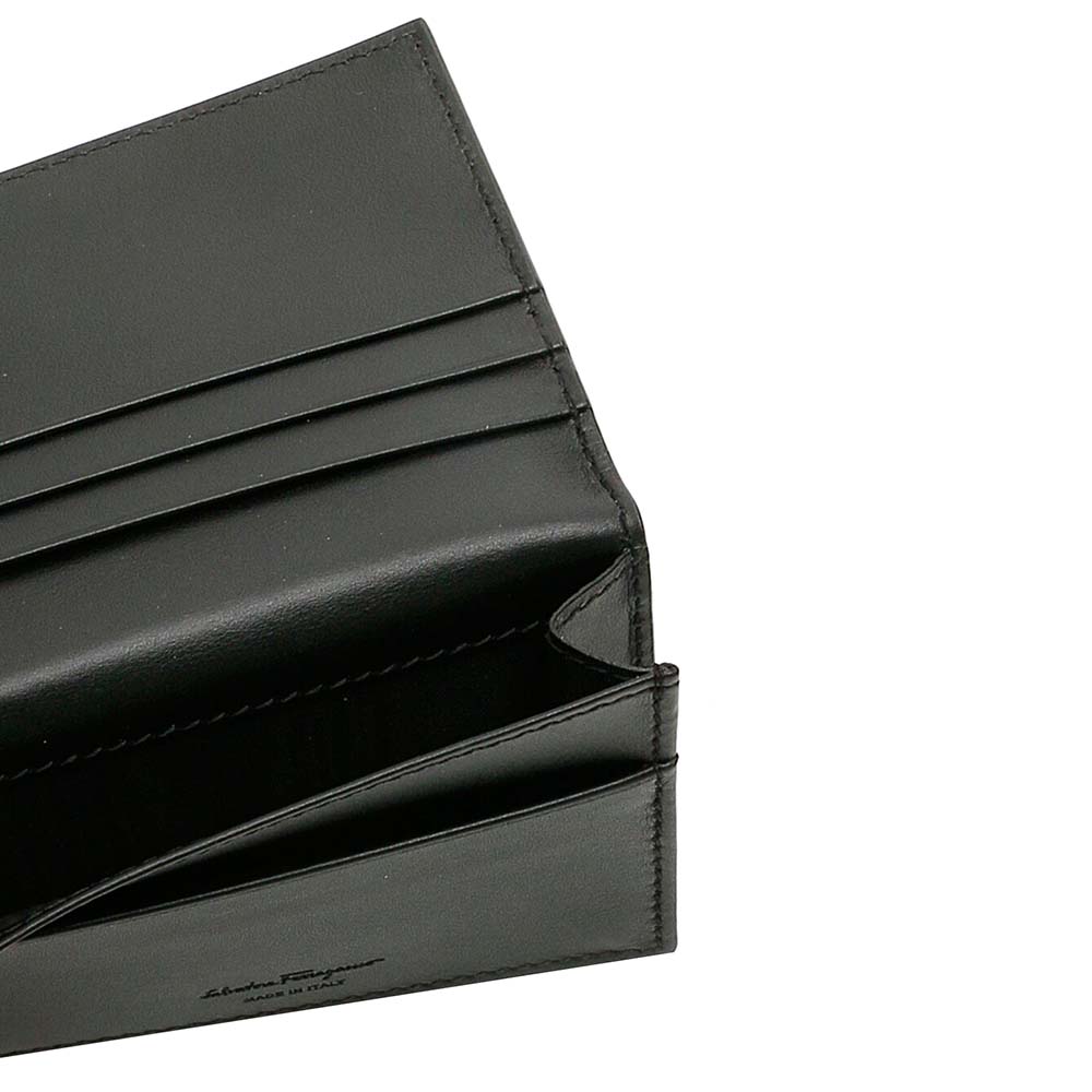 

Salvatore Ferragamo Black Gancini Micro Bi-Fold Cardholder
