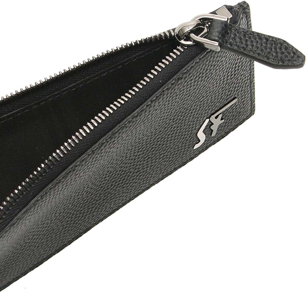 

Salvatore Ferragamo Black Leather Signature Card holder