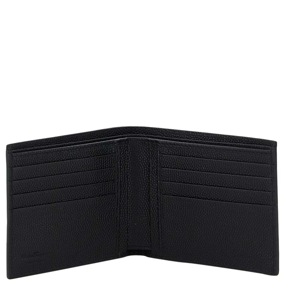 

Salvatore Ferragamo Black Leather Signature Bifold Wallet