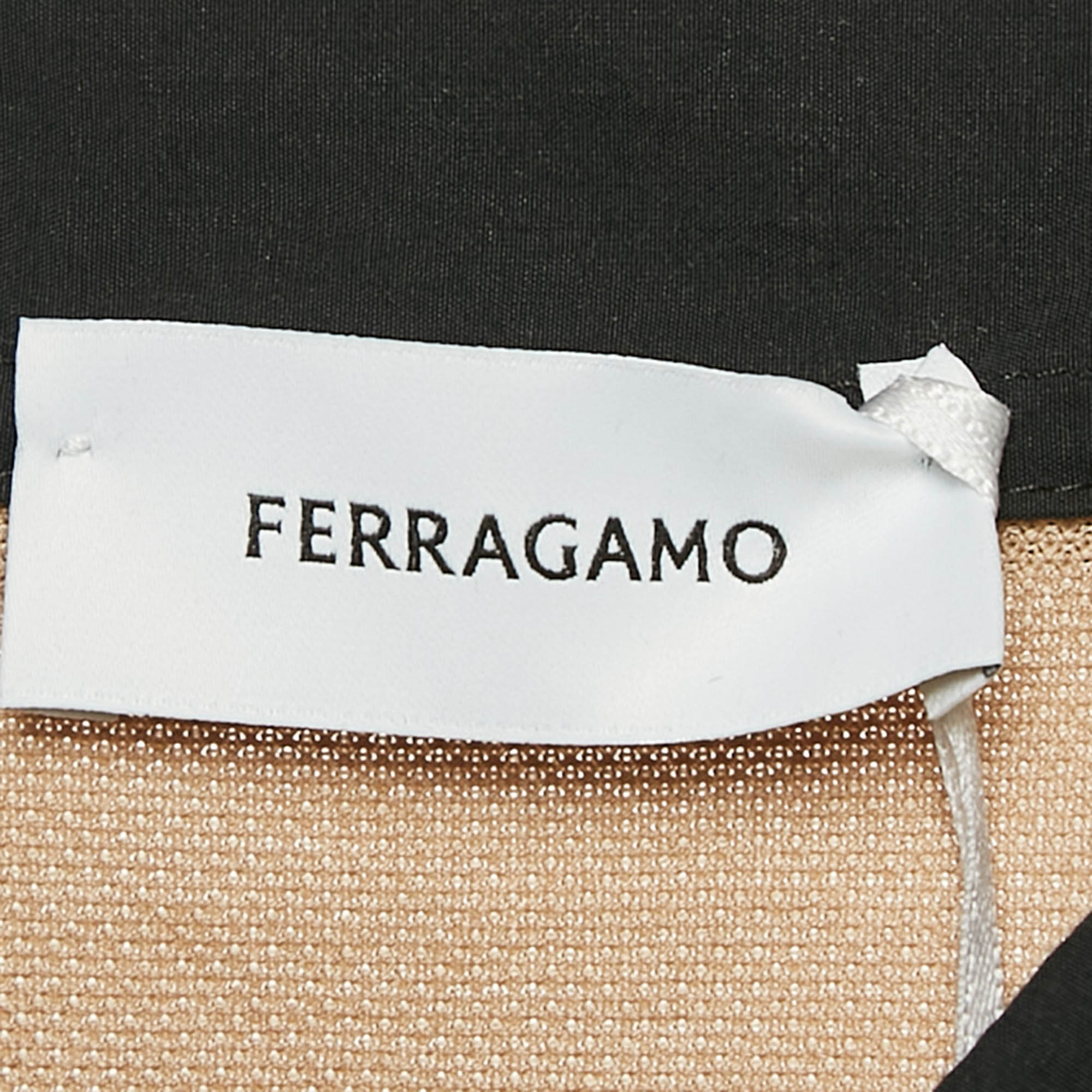 Salvatore Ferragamo Beige Cotton Pique Polo T-Shirt S 