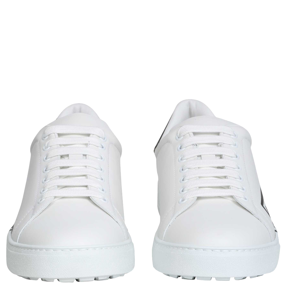 

Salvatore Ferragamo White Leather Naruto Sneakers Size US 8 IT