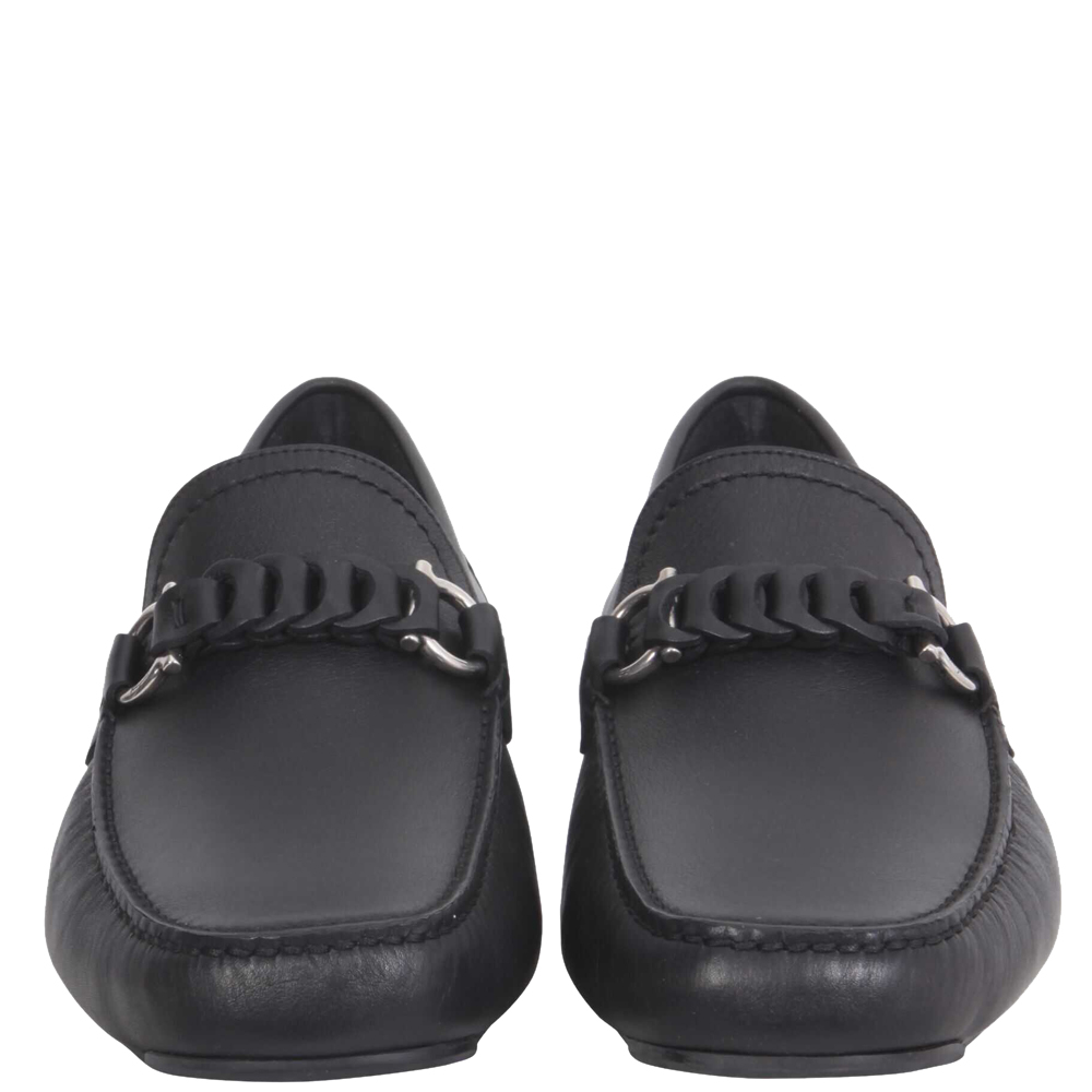 

Salvatore Ferragamo Black Leather Loafers Size EU