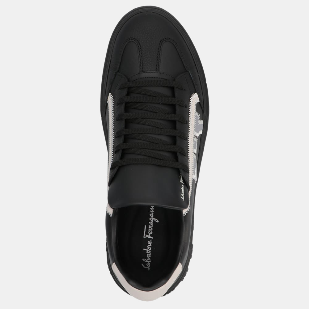 

Salvatore Ferragamo Black Gancini Sneaker Size US 9.5 EU