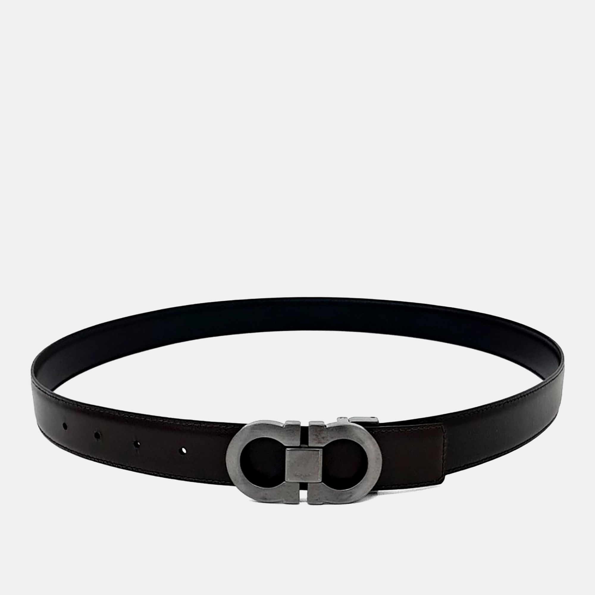 

Salvatore Ferragamo leather Black Brown reversible belt