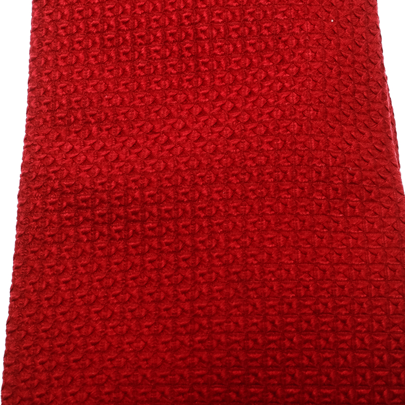

Salvatore Ferragamo Red Patterned Silk Jacquard Tie