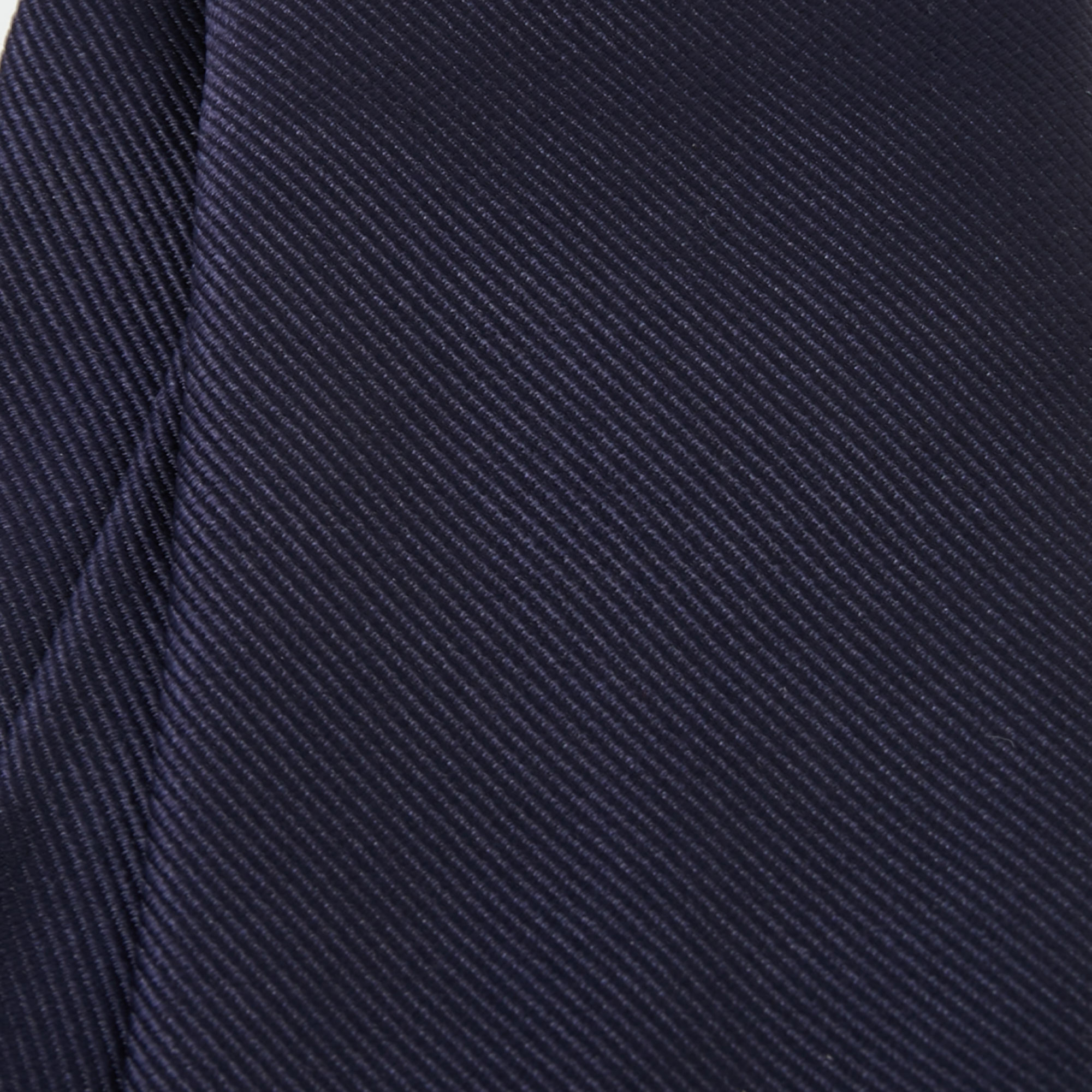 

Salvatore Ferragamo Navy Blue Logo Silk Tie