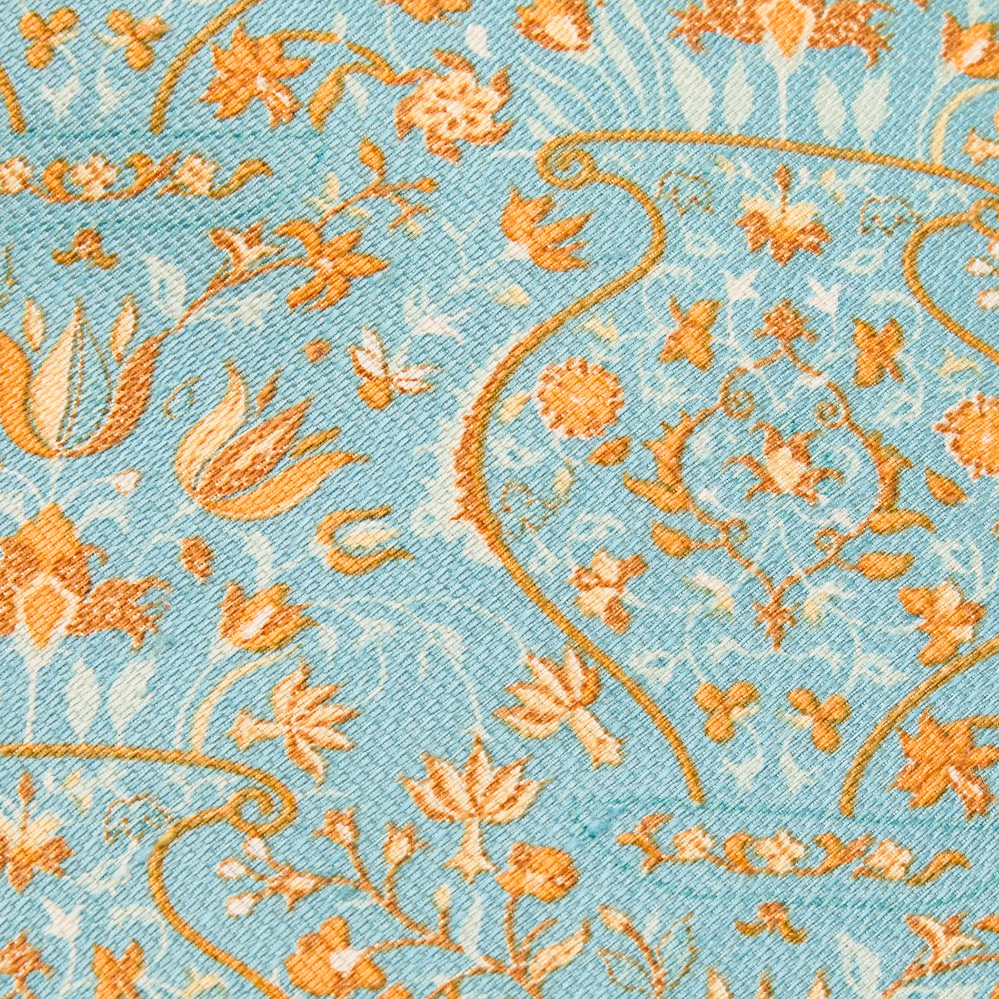 

Salvatore Ferragamo Blue Floral Print Silk & Linen Tie