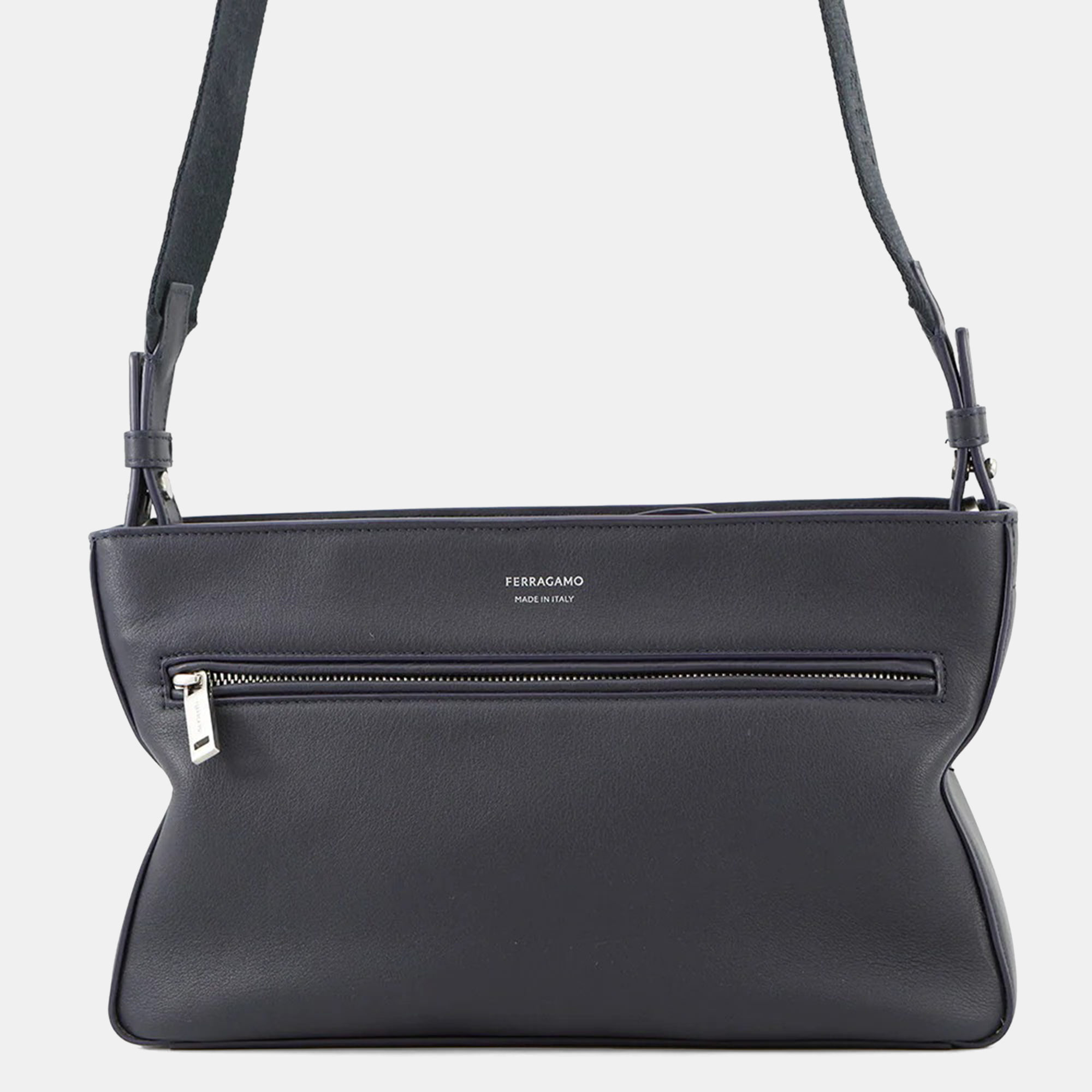 

Ferragamo Star Shape Pouch 2Way Midnight Calf Leather, Blue