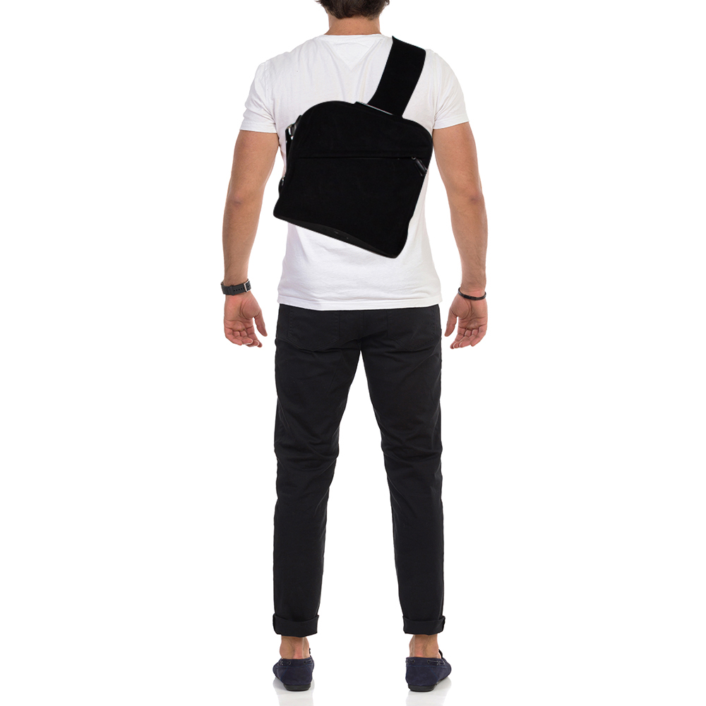 

Salvatore Ferragamo Black Wool And Leather Backpack