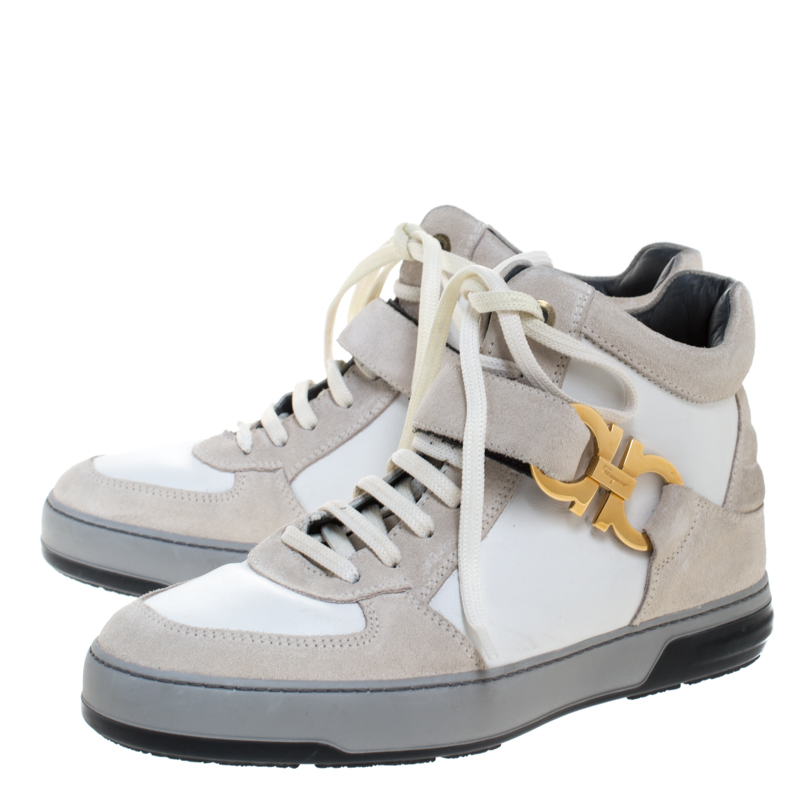 salvatore ferragamo leather sneaker