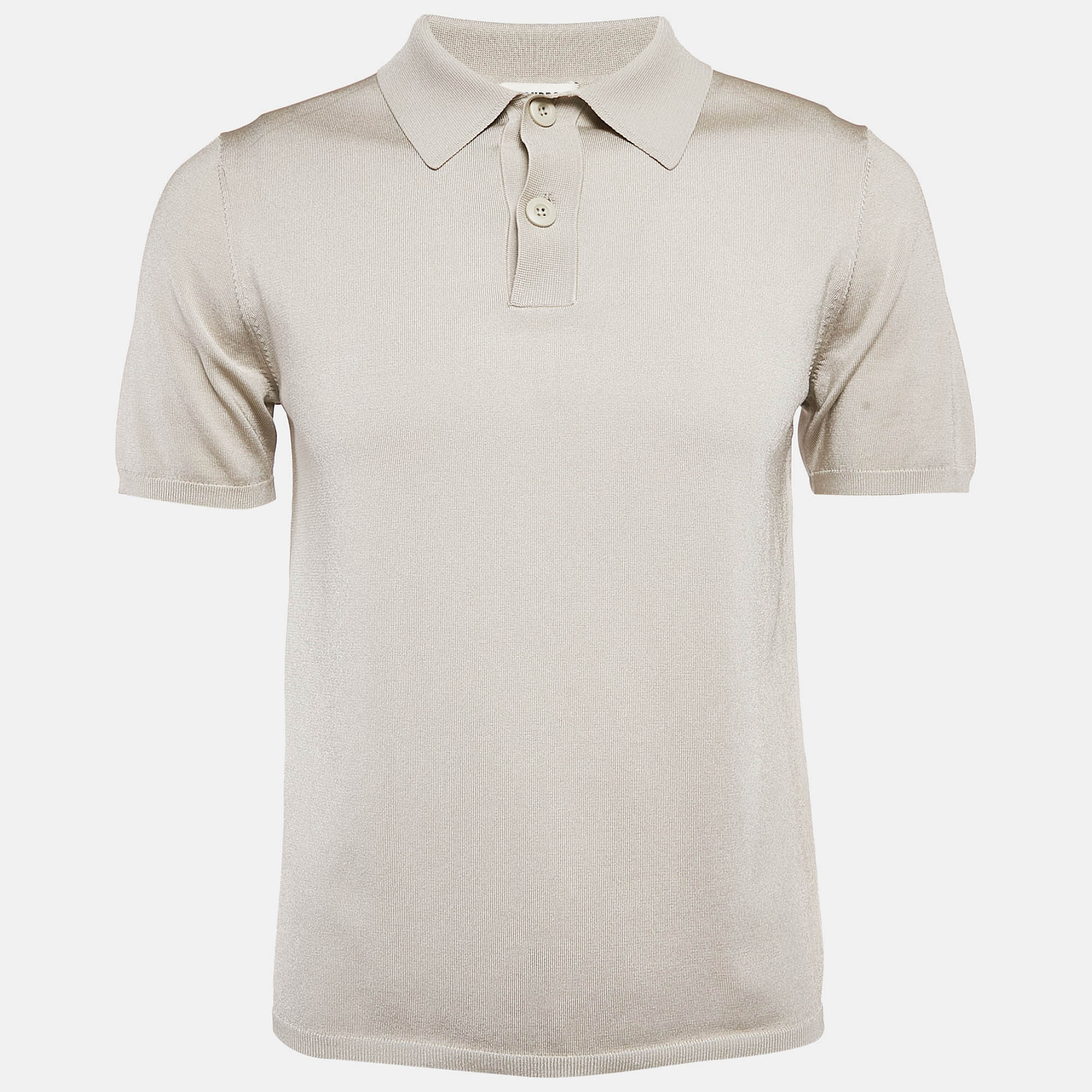 

Sandro Grey Jersey Polo T-Shirt M