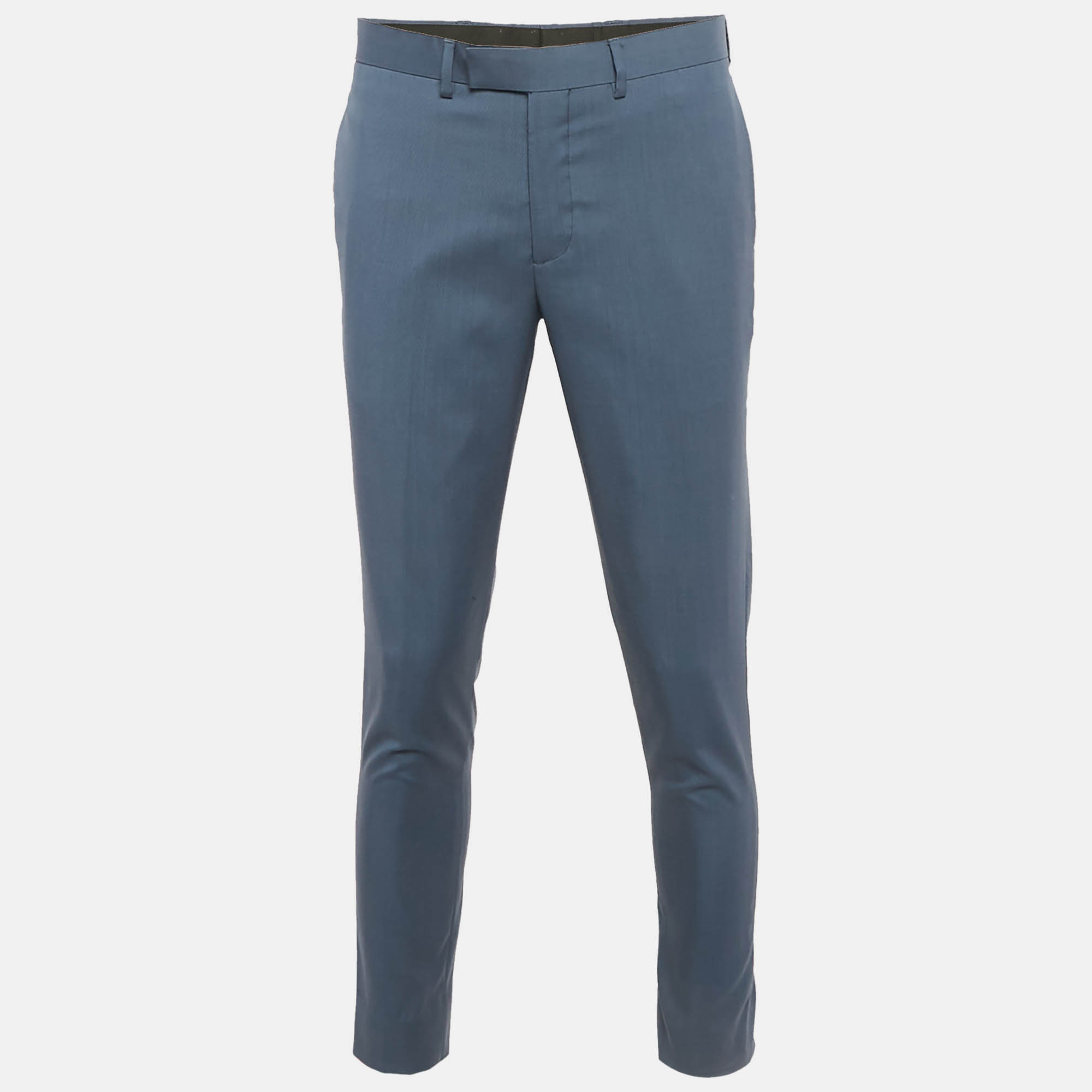 

Sandro Blue Wool Tailored Trousers M