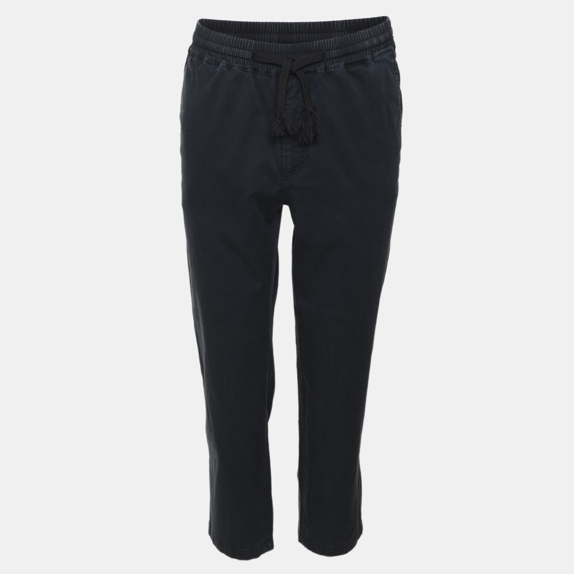 

Sandro Navy Blue Stretch Cotton Drawstring Pants M