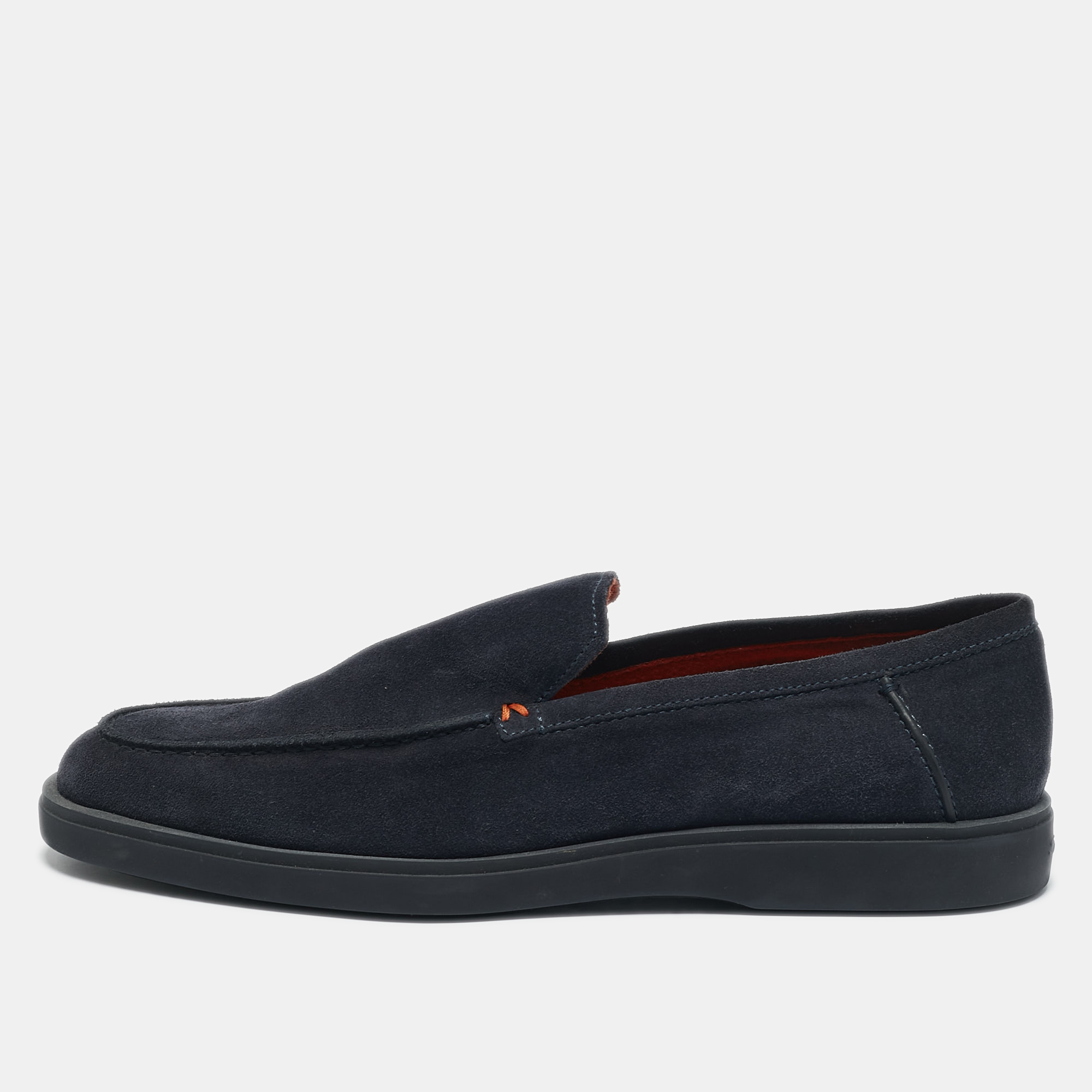 

Santoni Grey Suede Slip On Sneakers Size 44