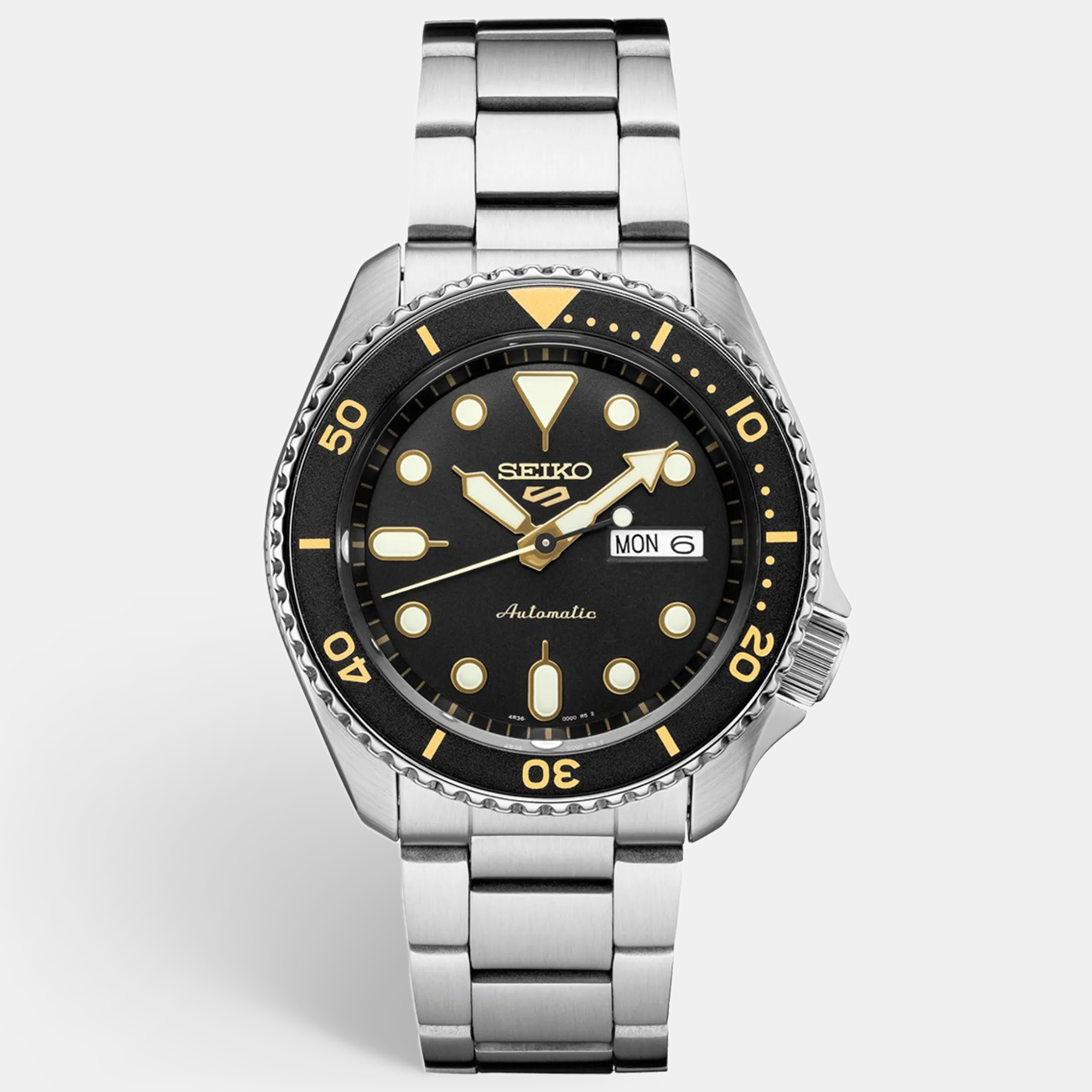 Seiko 5 Sport SRPD57K1 Black Stainless Steel Mens Wristwatch 42 mm