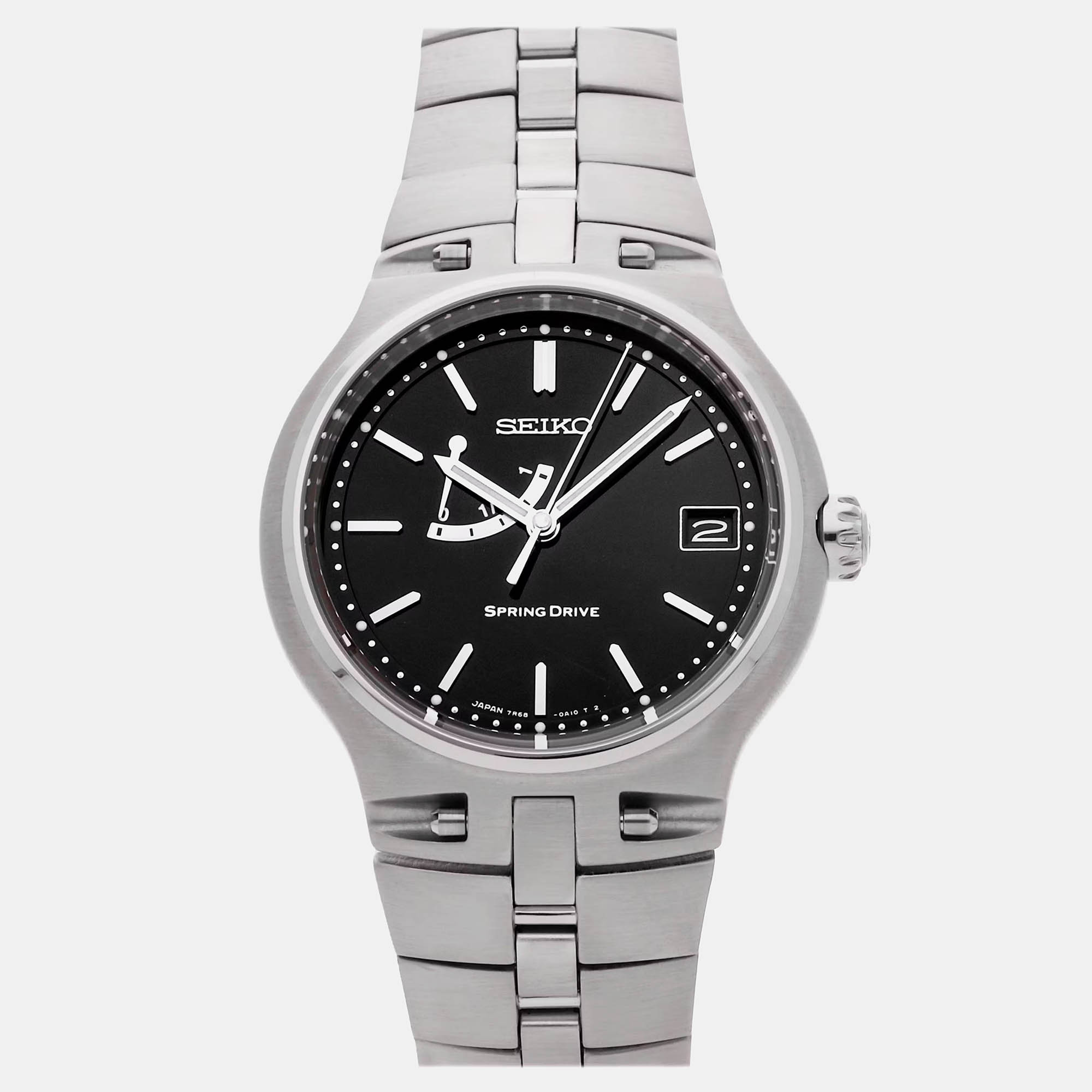 

Pre-Owned Seiko Spring Drive SBWA001, Black