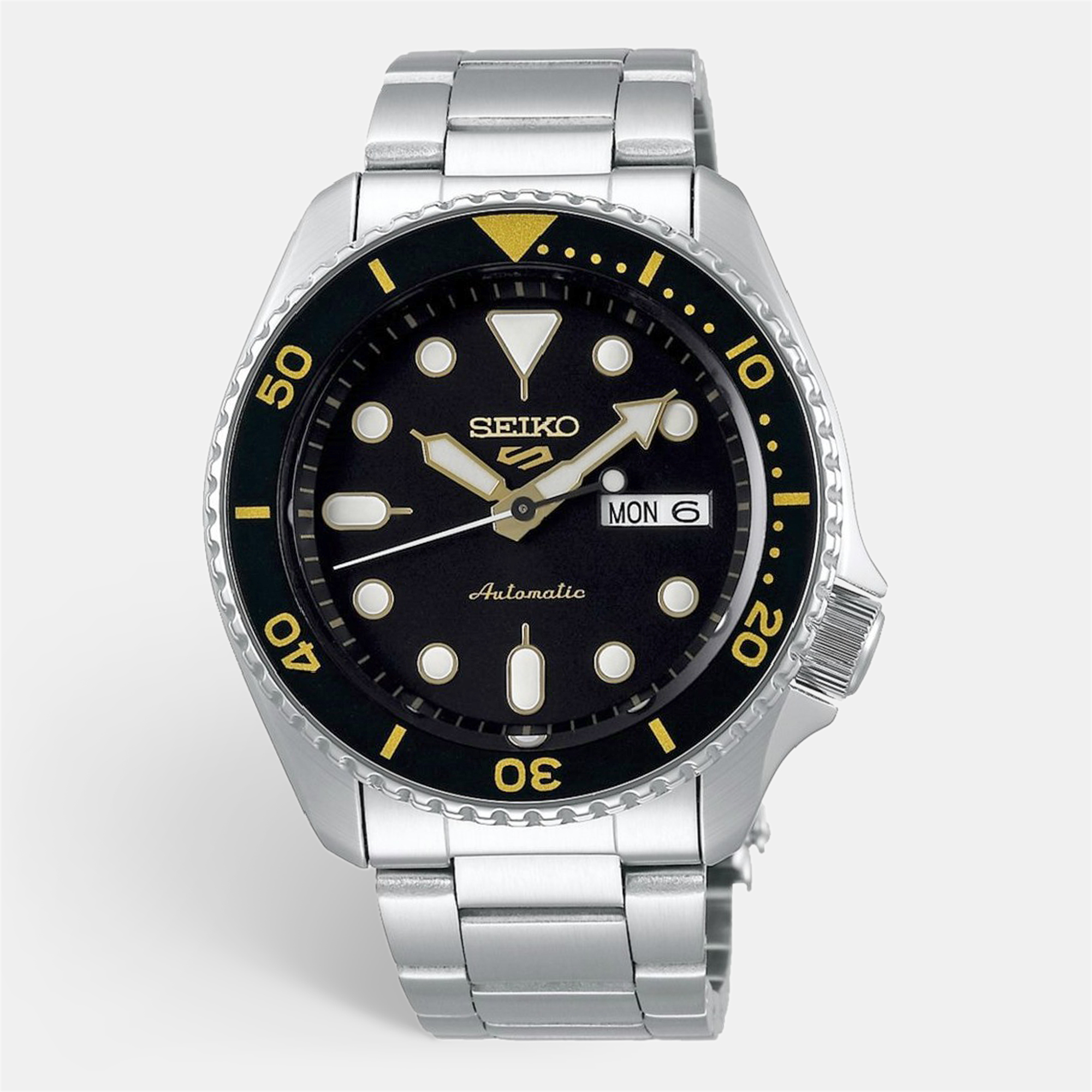 Seiko 5 Sport SRPD57K1 Black Stainless Steel Mens Wristwatch 42 mm