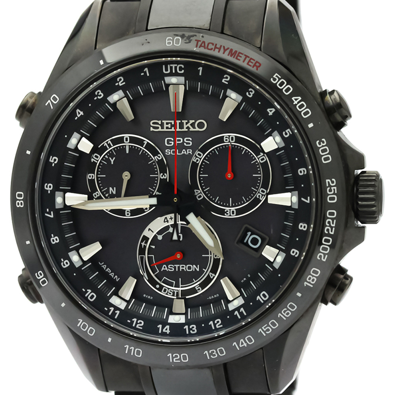 

Seiko Black Ceramic Stainless Steel Astron SBXB031 Men's Wristwatch