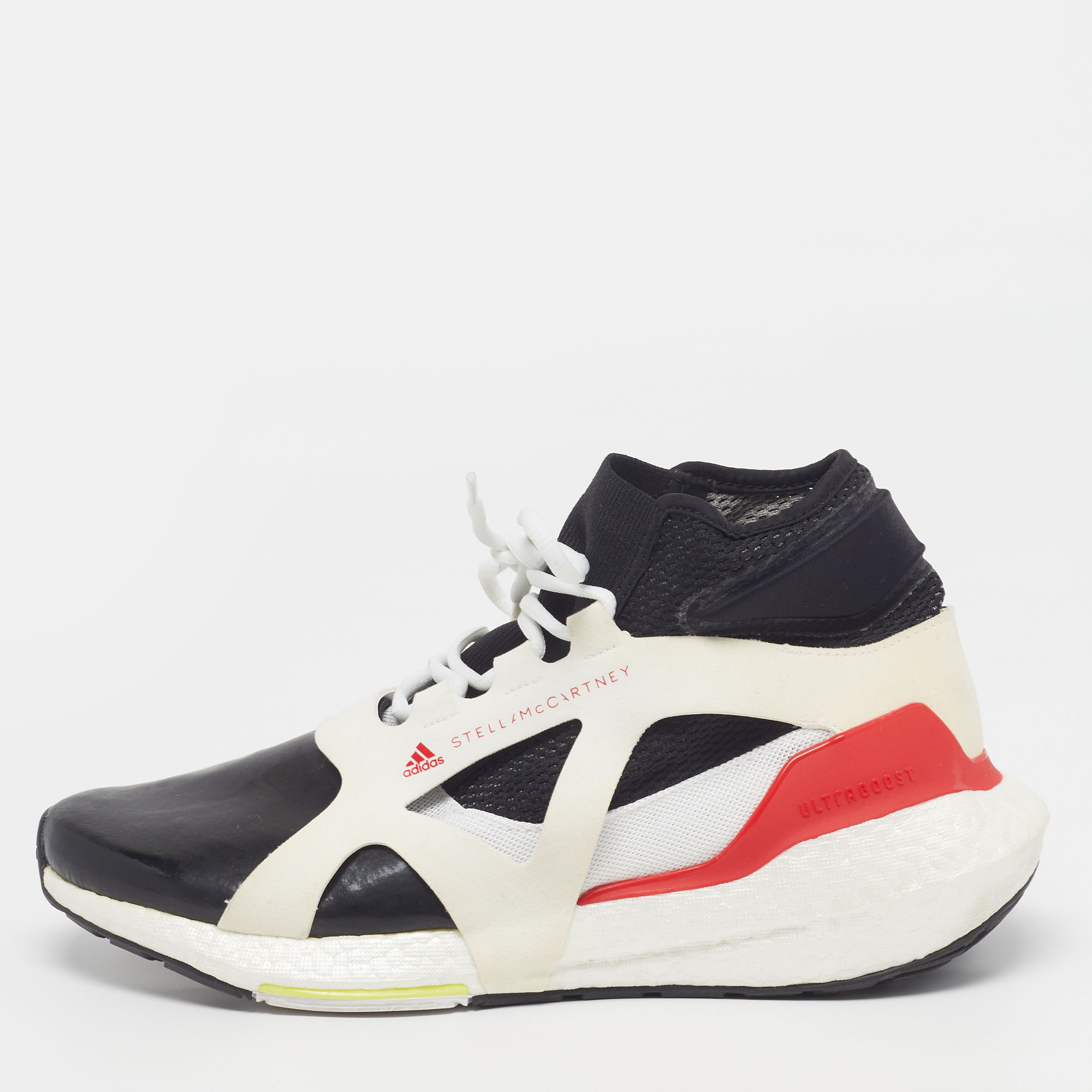 

Stella McCartney Adidas Multi Ultra Boost 21 Size  Multicolor Faux Suede and Mesh Lace Up Sneakers