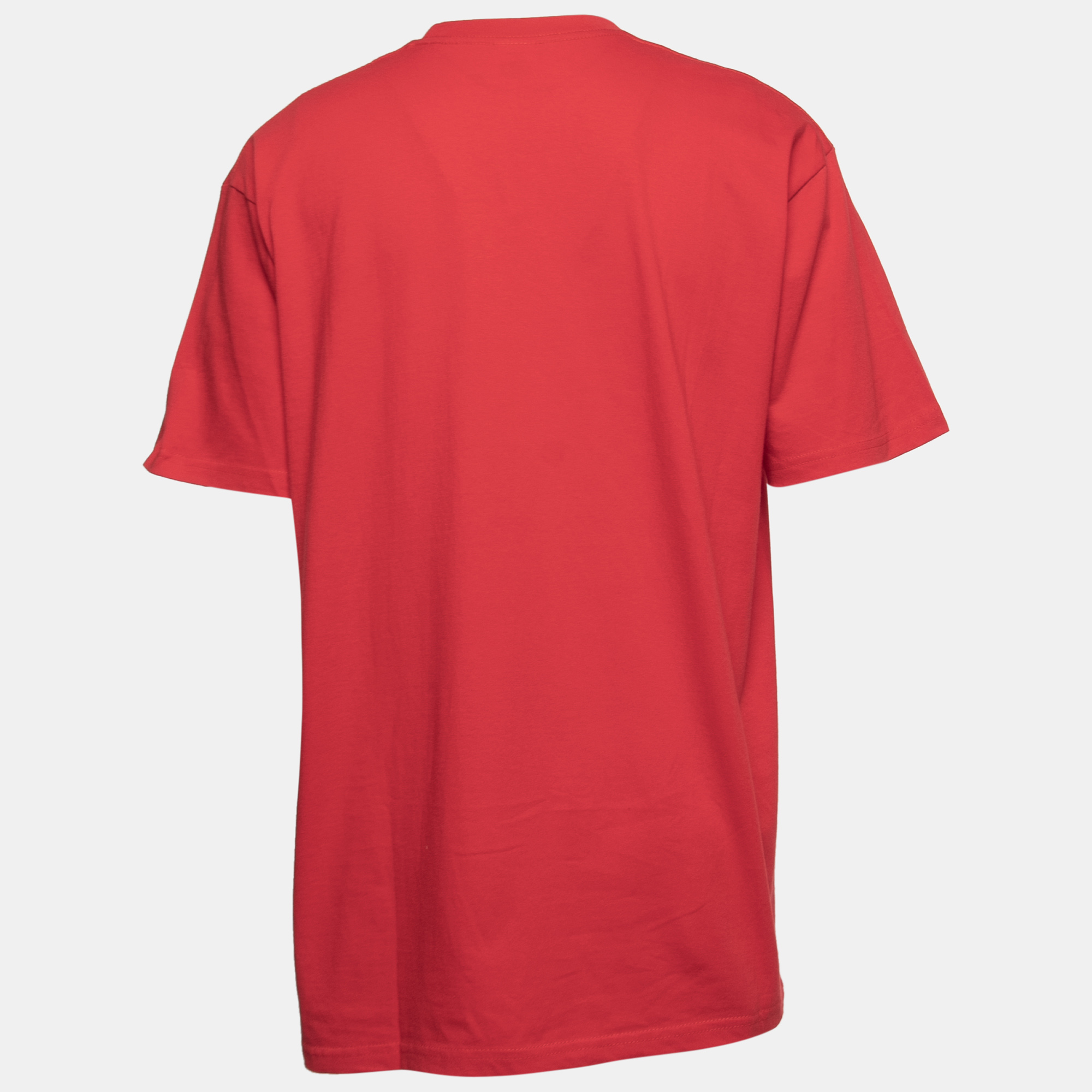 

Supreme Red Levitation Print Cotton Crew Neck T-Shirt