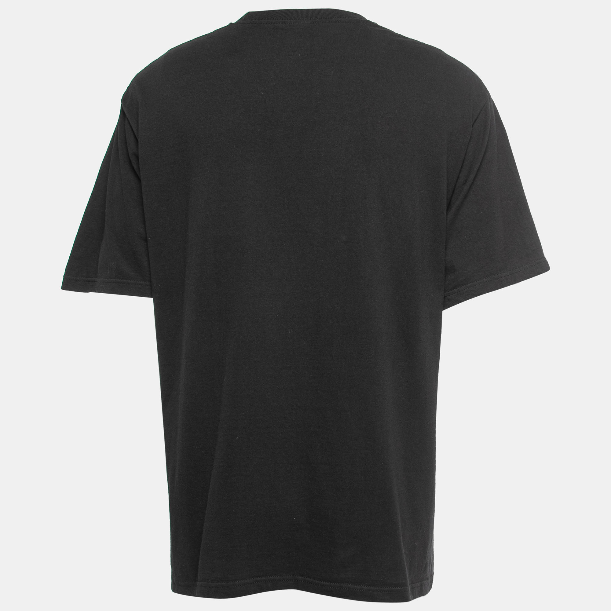 

Supreme Black Keyboard Print Cotton Crew Neck Half Sleeve T-Shirt