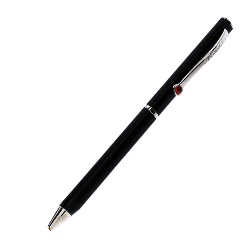 S.T. Dupont Karl Lagerfeld Edition Matte Black Palladium Finish Ballpoint Pen