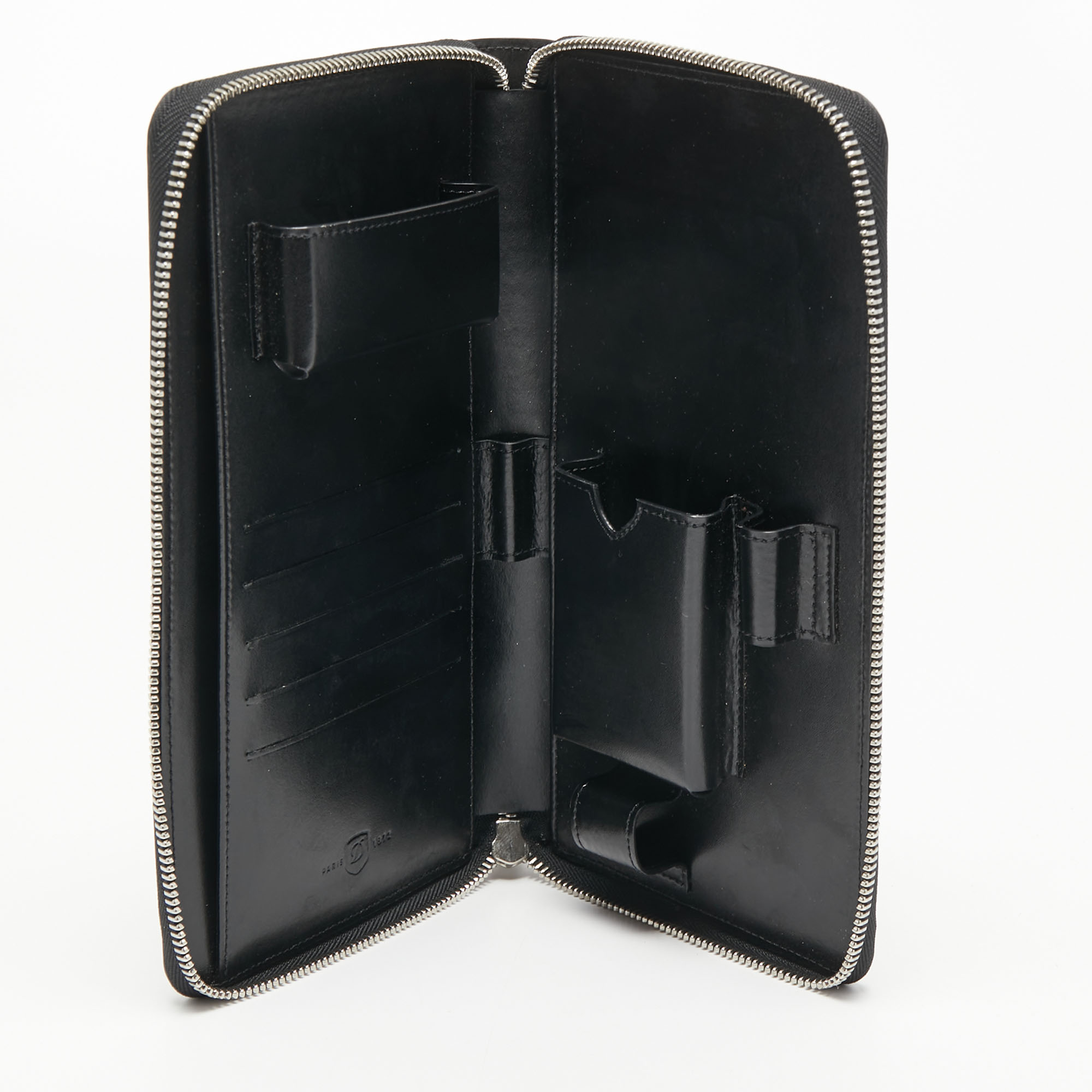 

S.T.Dupont Black Leather Travel Organizer