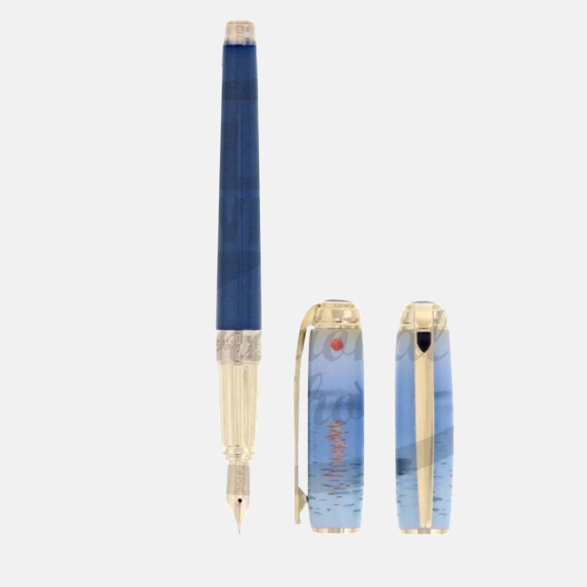 

S.T. Dupont Blue Steel; Lacquer 410049L Pens