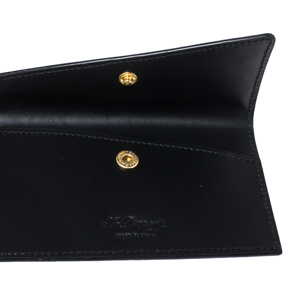 

S.T. Dupont Black Leather Business Card Holder