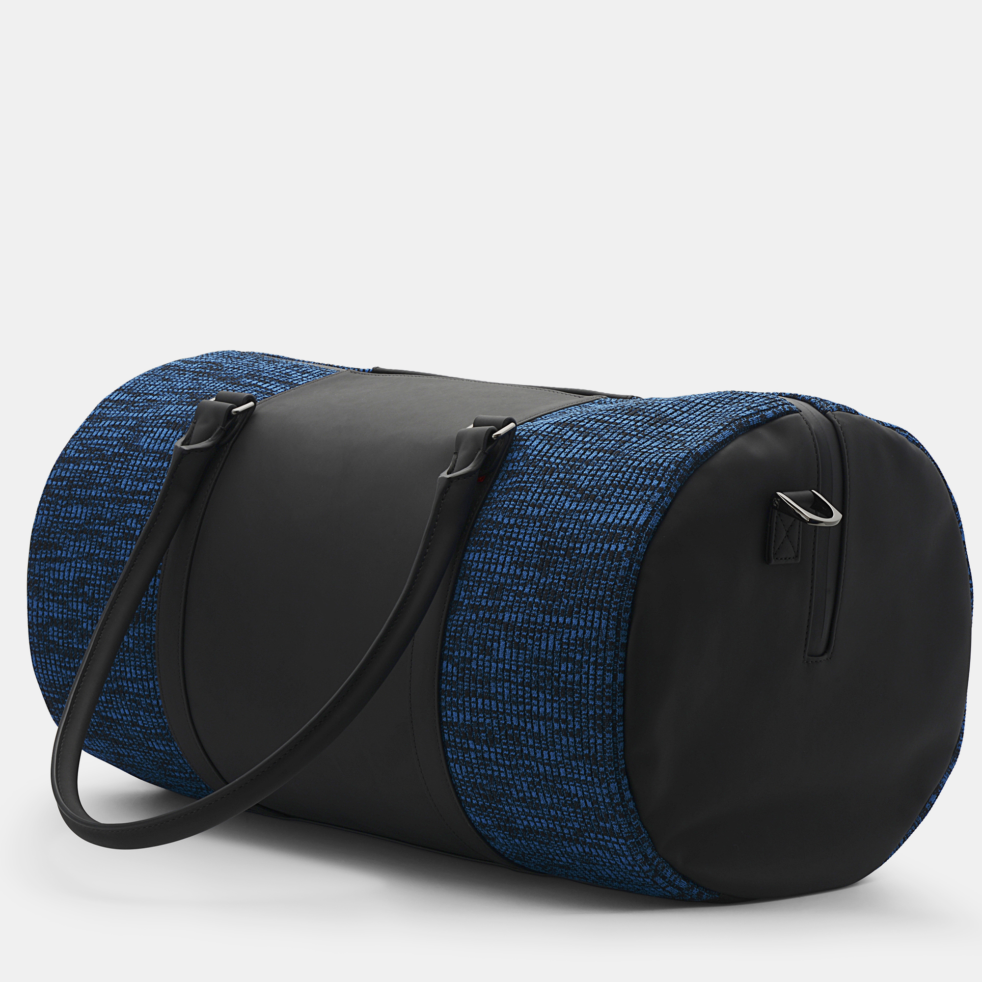 

S.T. Dupont Jet Millennium Black And Blue Rubber And Canvas Travel Bag