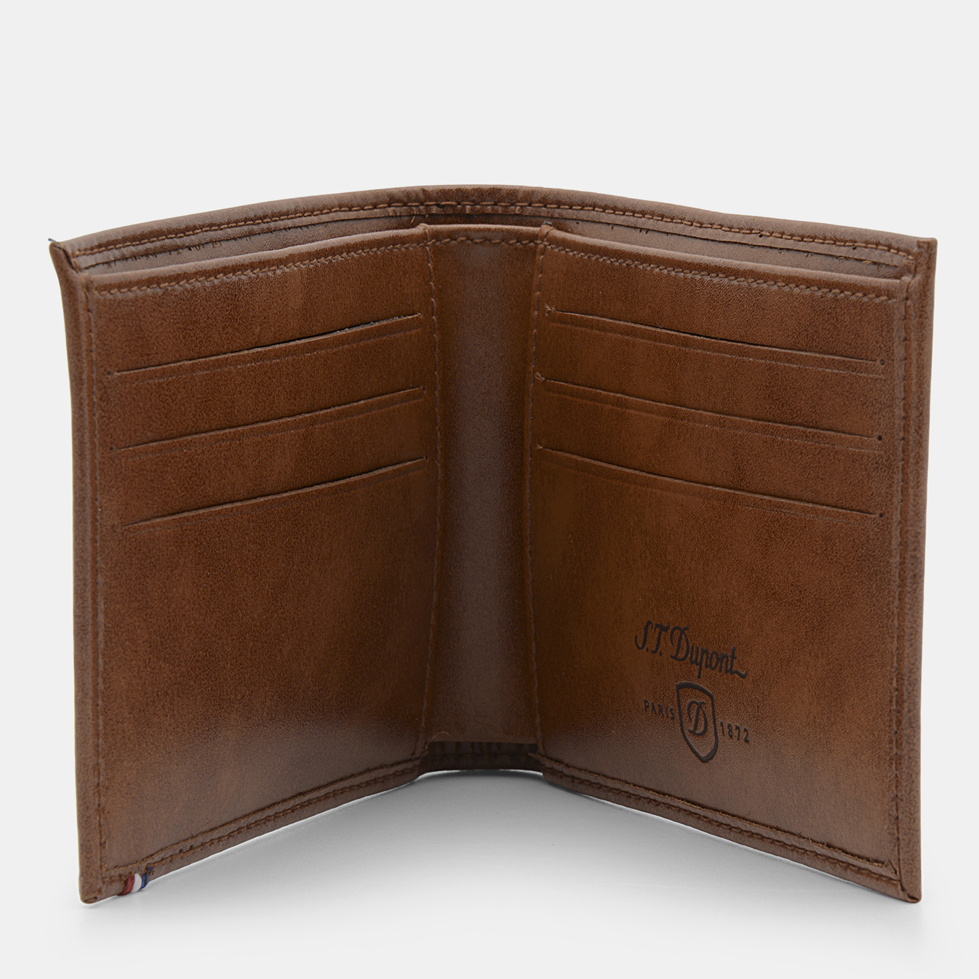 

S.T. Dupont Derby Brown Leather Wallet