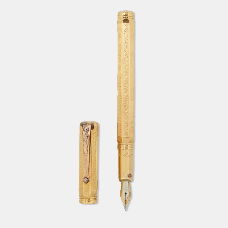 

Montegrappa Romeo 18k Yellow Gold Sterling Silver Fountain Pen