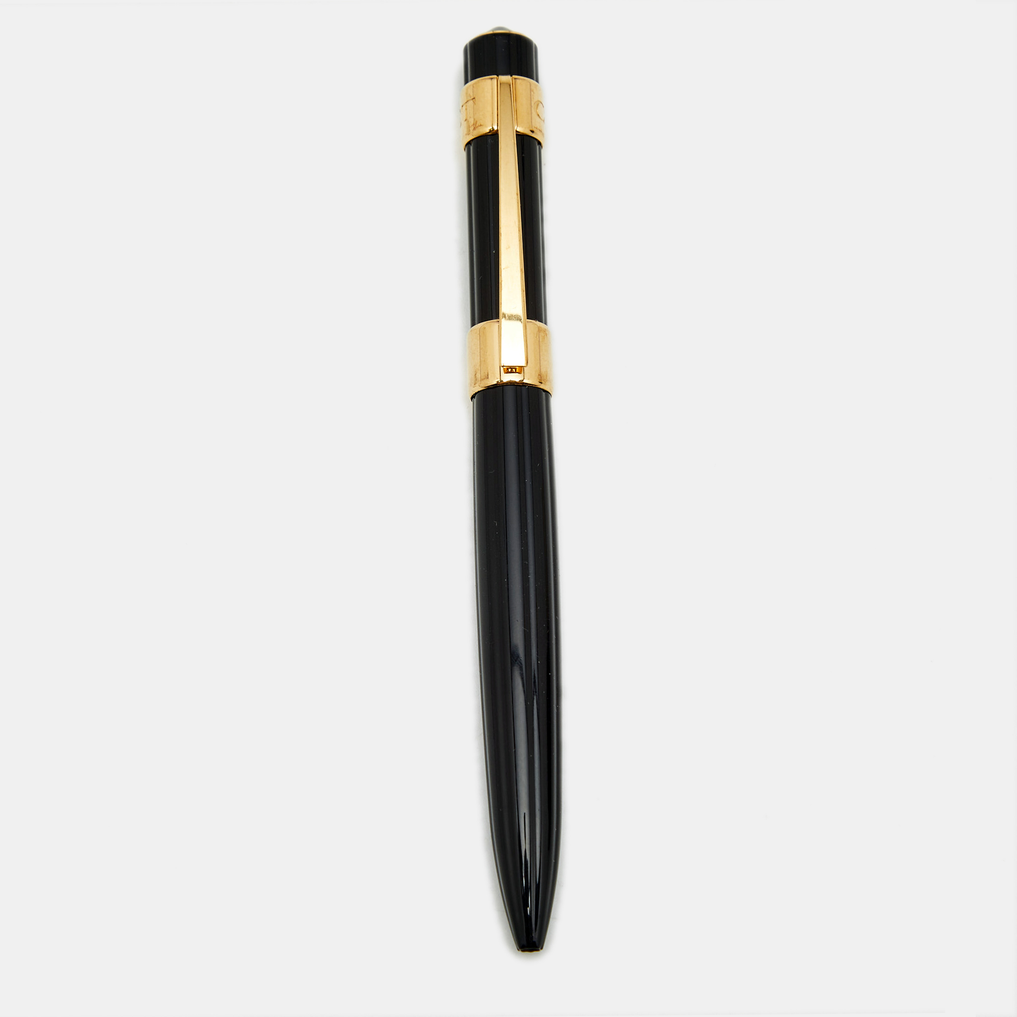 

Chaumet Black Resin Gold Tone Ballpoint Pen