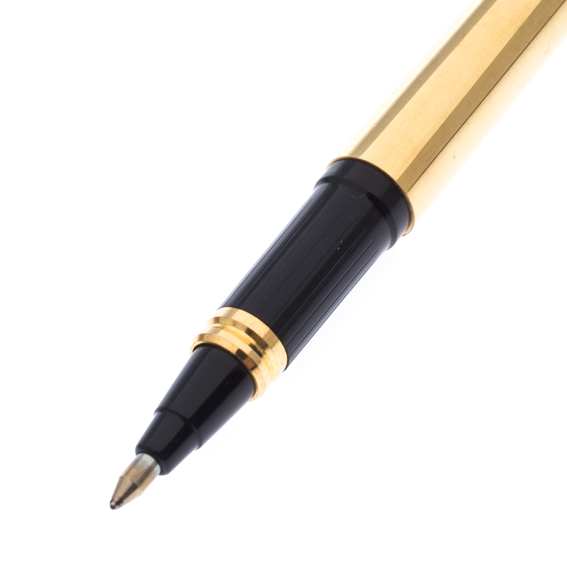 

S.T. Dupont Laque de Chine Gold Tone Rollerball Pen