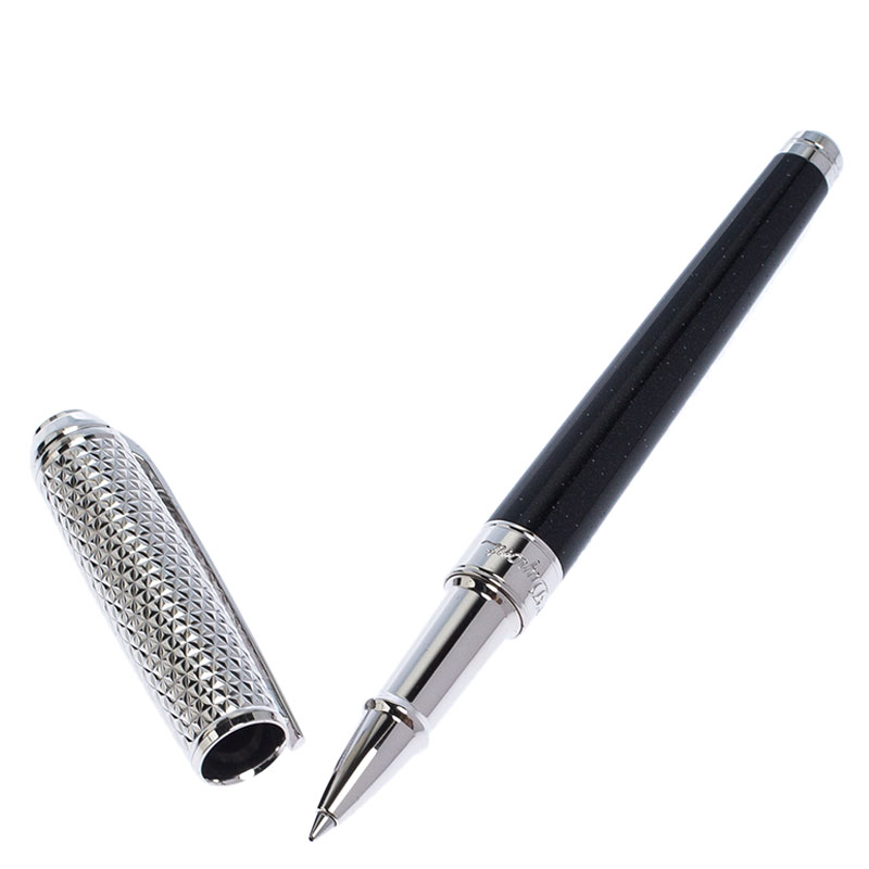 S.T. Dupont Black Line D Palladium Plated Rollerball Pen
