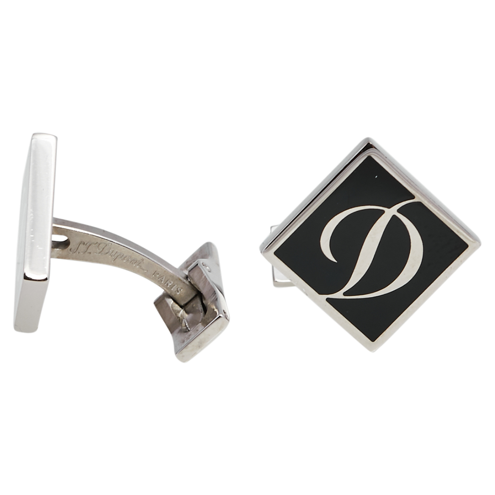 

S.T. Dupont Iconic D Black Lacquer Cufflinks