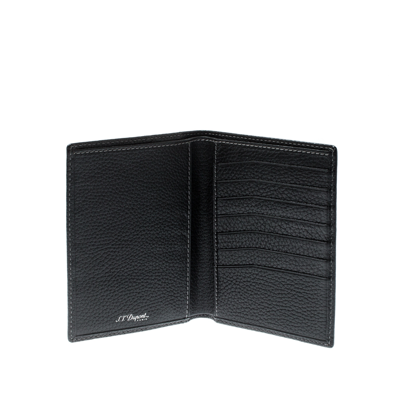 

S.T. Dupont Black Leather Line D Passport Holder